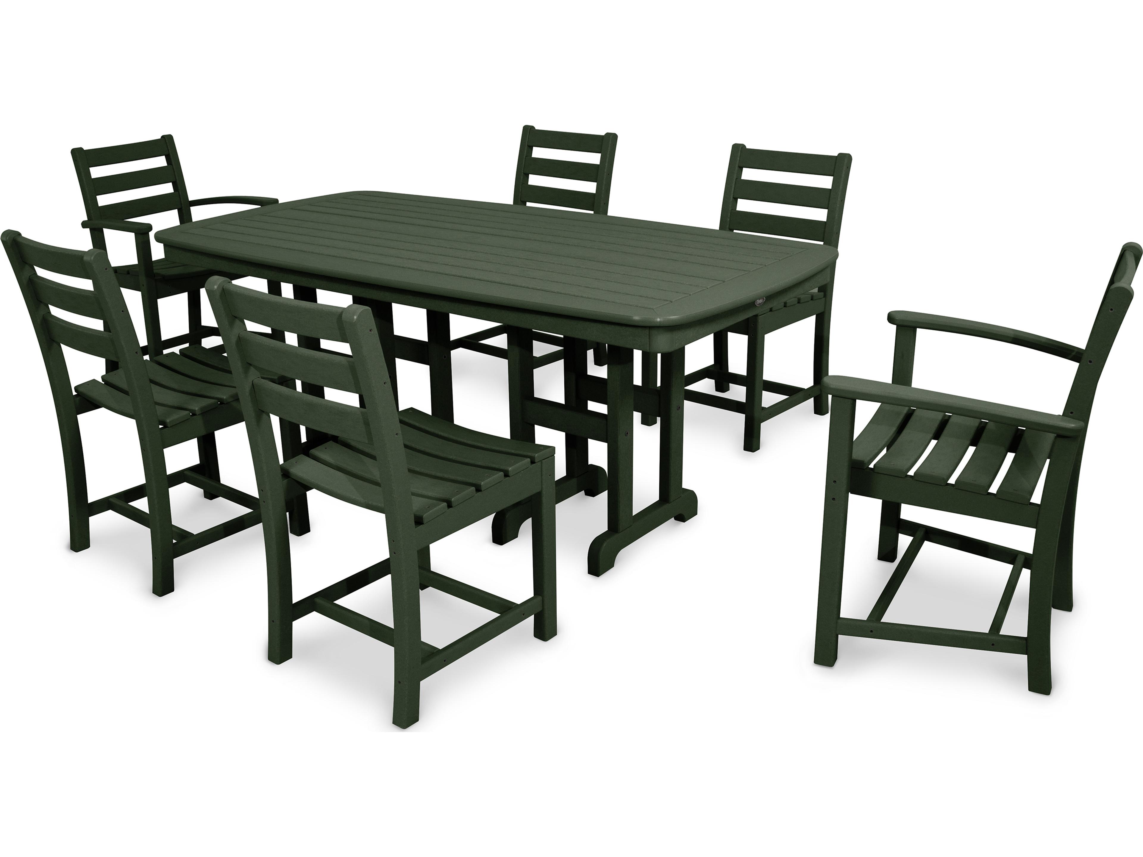 Trex® Outdoor Furniture™ Monterey Bay Recycled Plastic 7 Piece Dining Set