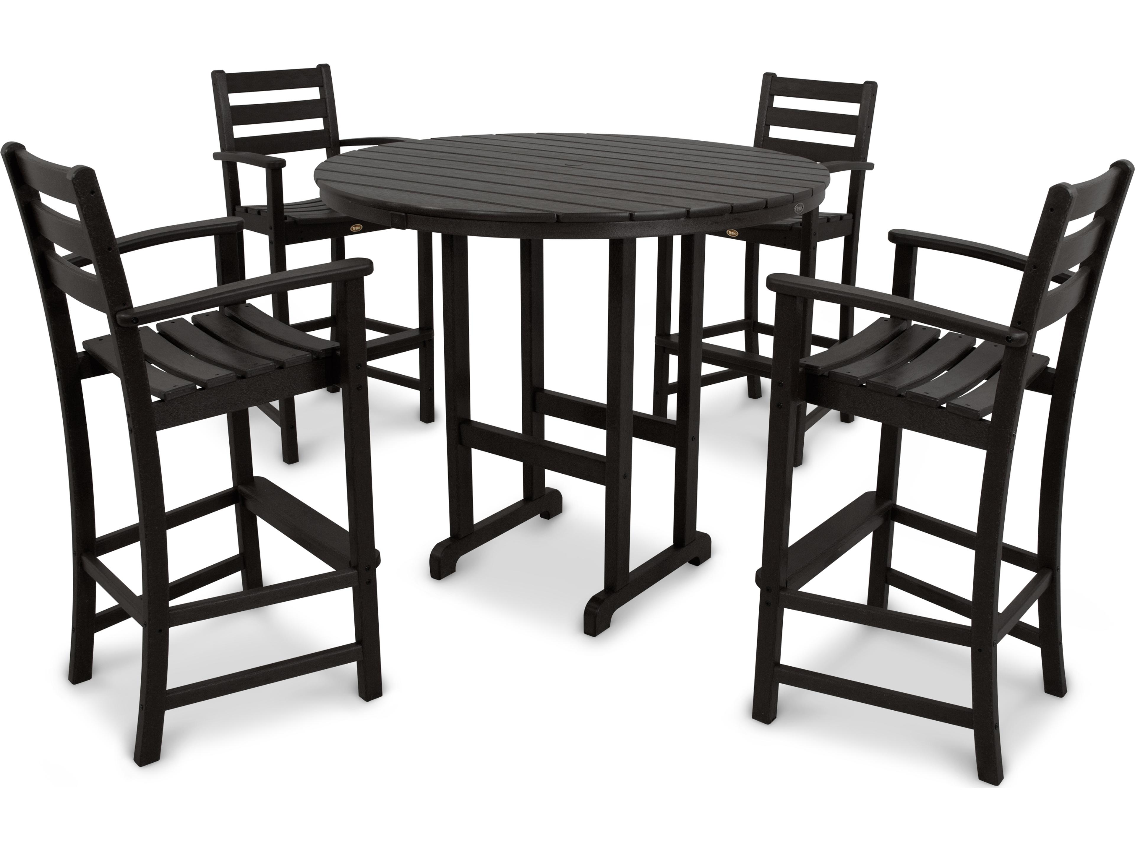 ® Outdoor Furniture™ Monterey Bay Recycled Plastic 5 Piece Bar Set