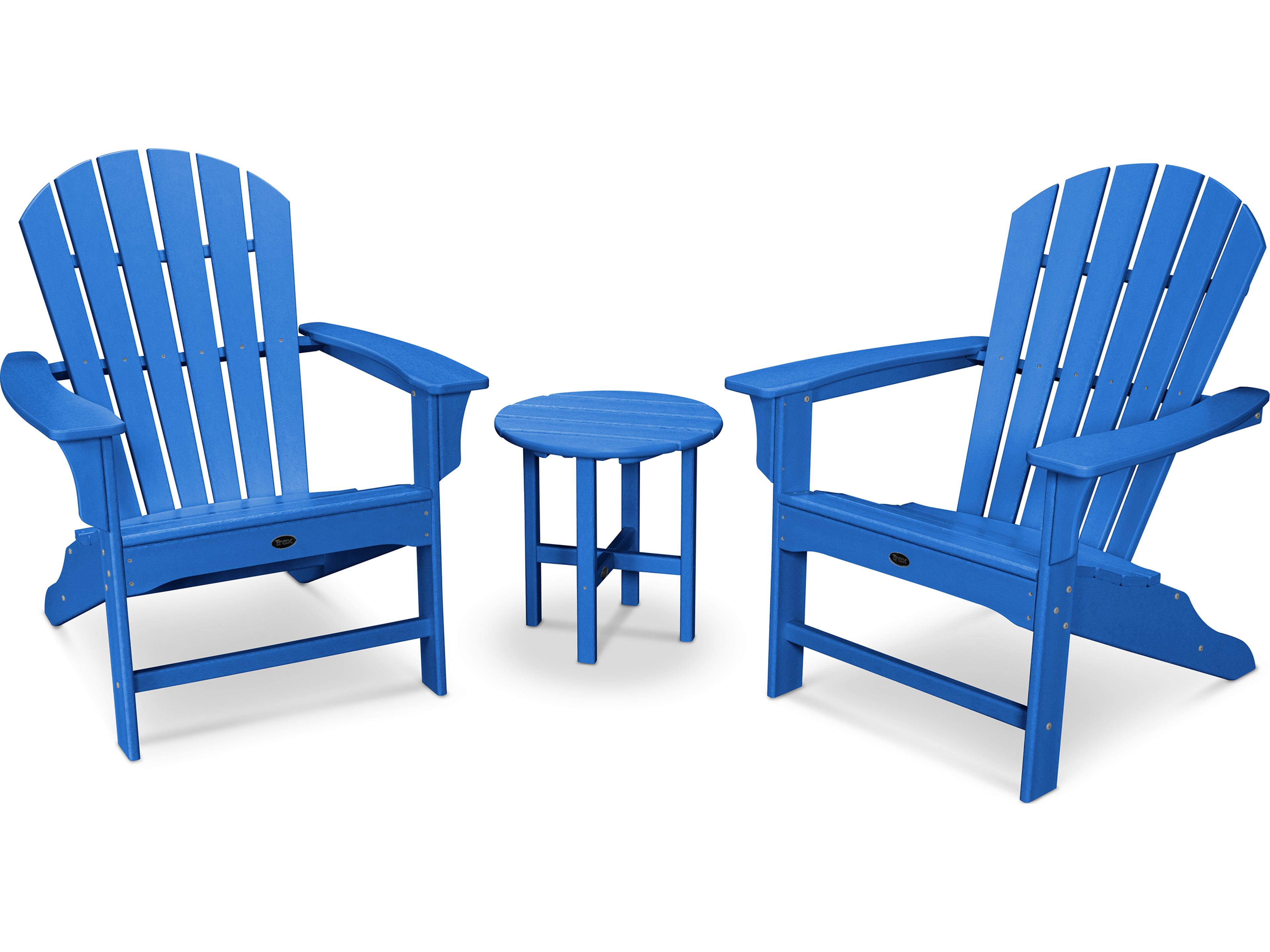 Trex® Outdoor Furniture™ Yacht Club Recycled Plastic Shellback 3 Piece Adirondack Lounge Set