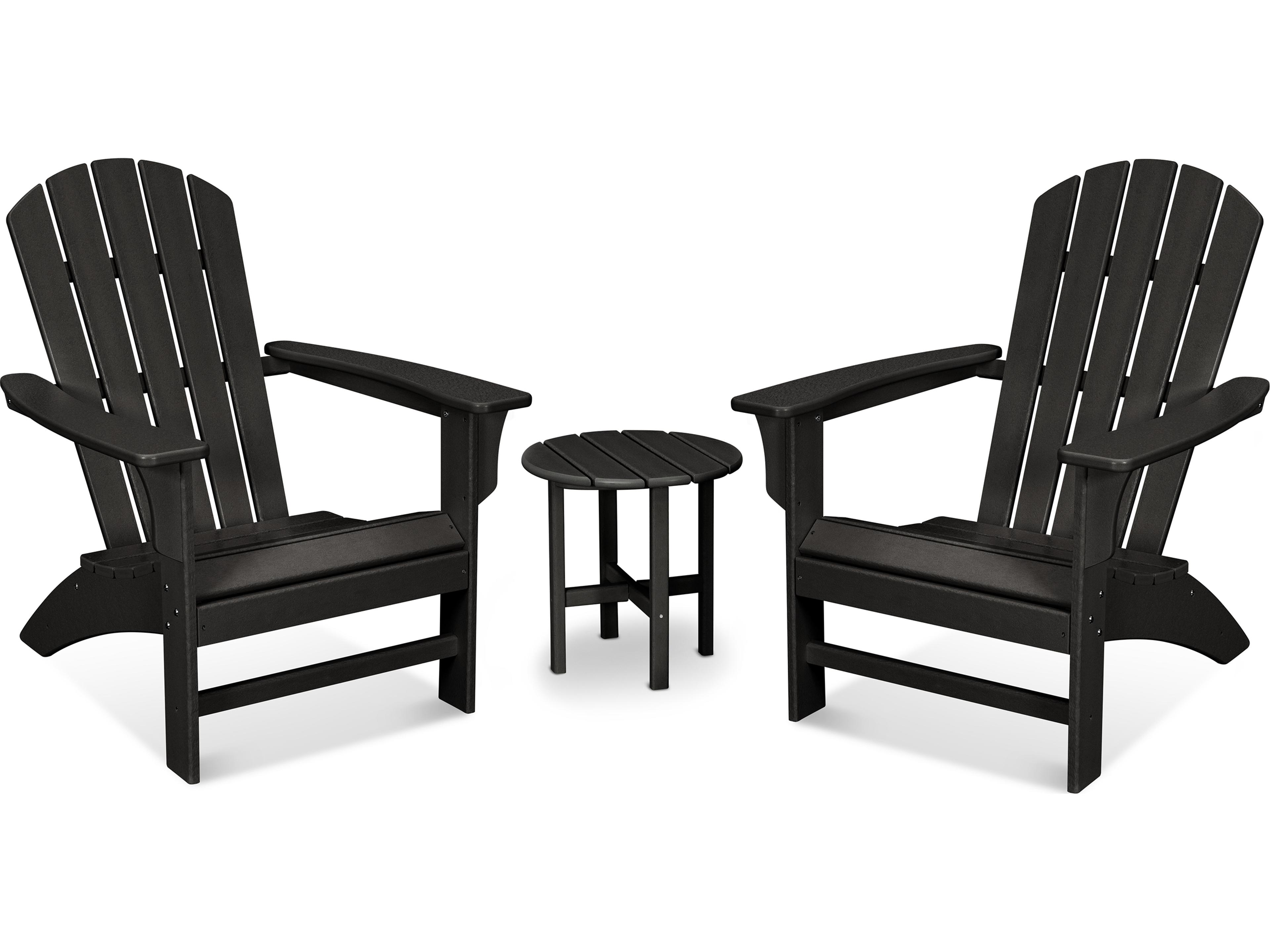 Trex® Outdoor Furniture™ Furniture Yacht Club Recycled Plastic 3 Piece Adirondack Lounge Set