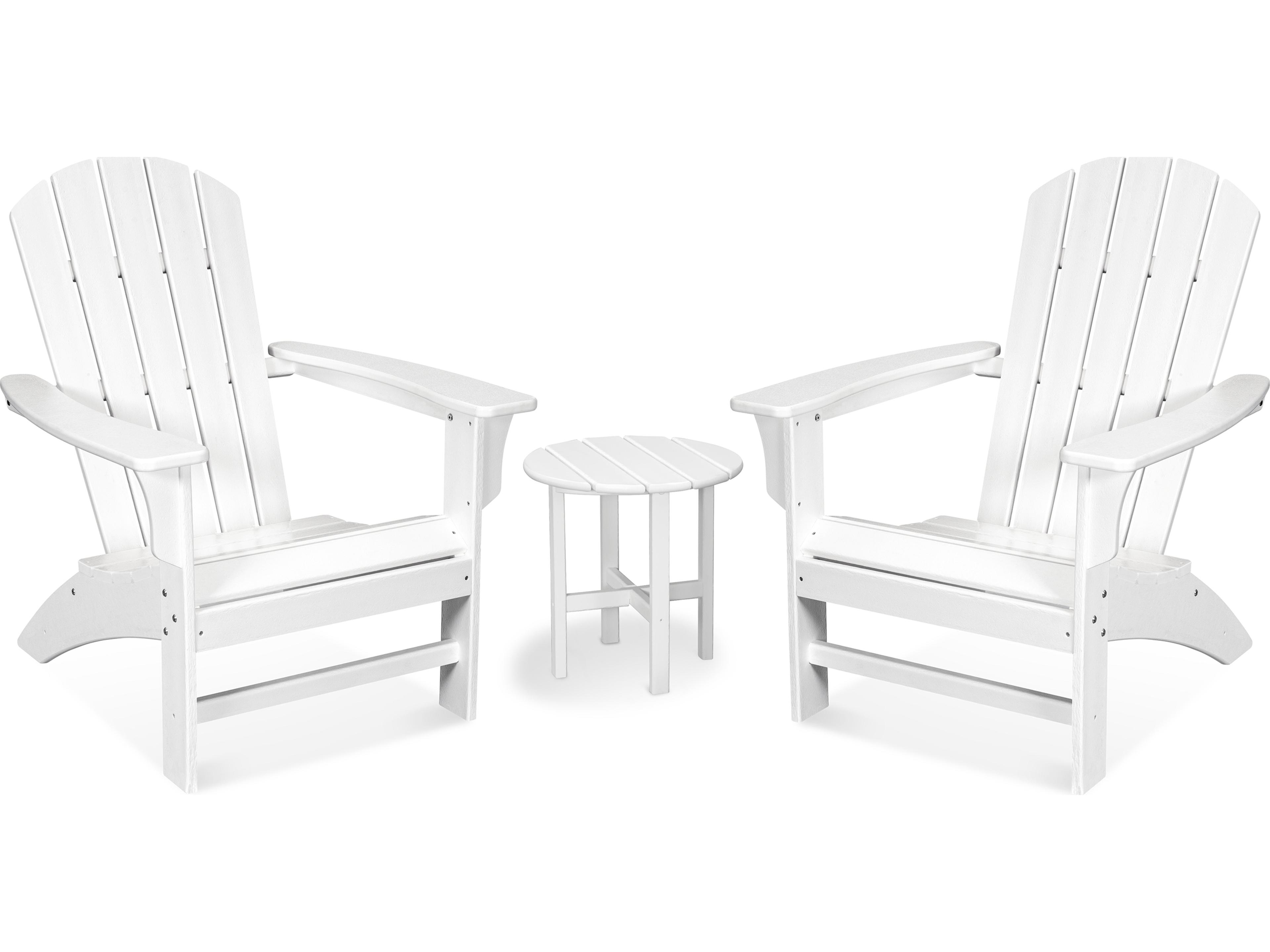 Trex® Outdoor Furniture™ Furniture Yacht Club Recycled Plastic 3 Piece Adirondack Lounge Set