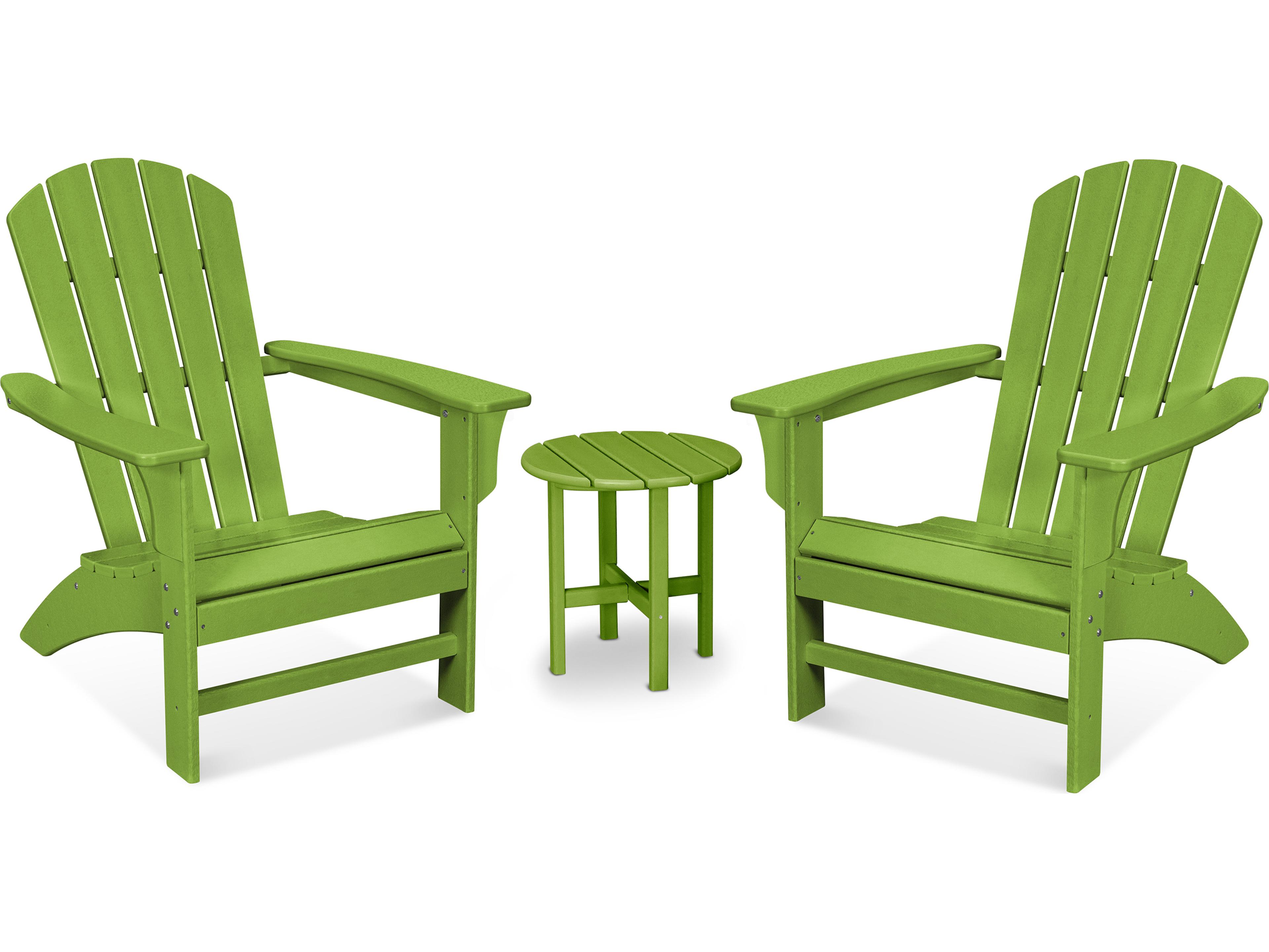 Trex® Outdoor Furniture™ Furniture Yacht Club Recycled Plastic 3 Piece Adirondack Lounge Set