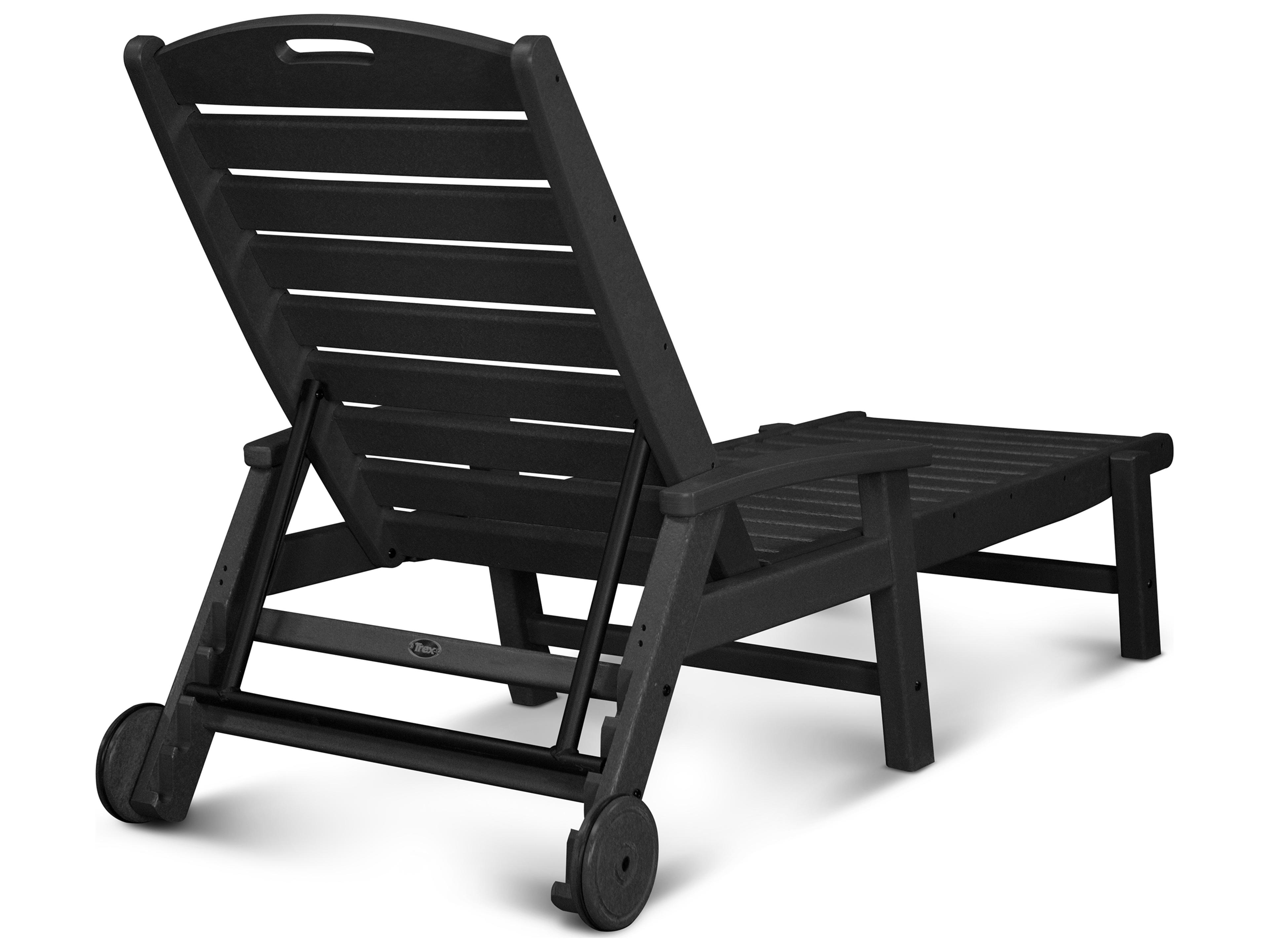 Trex® Outdoor Furniture™ Yacht Club Recycled Plastic Wheeled Chaise Lounge