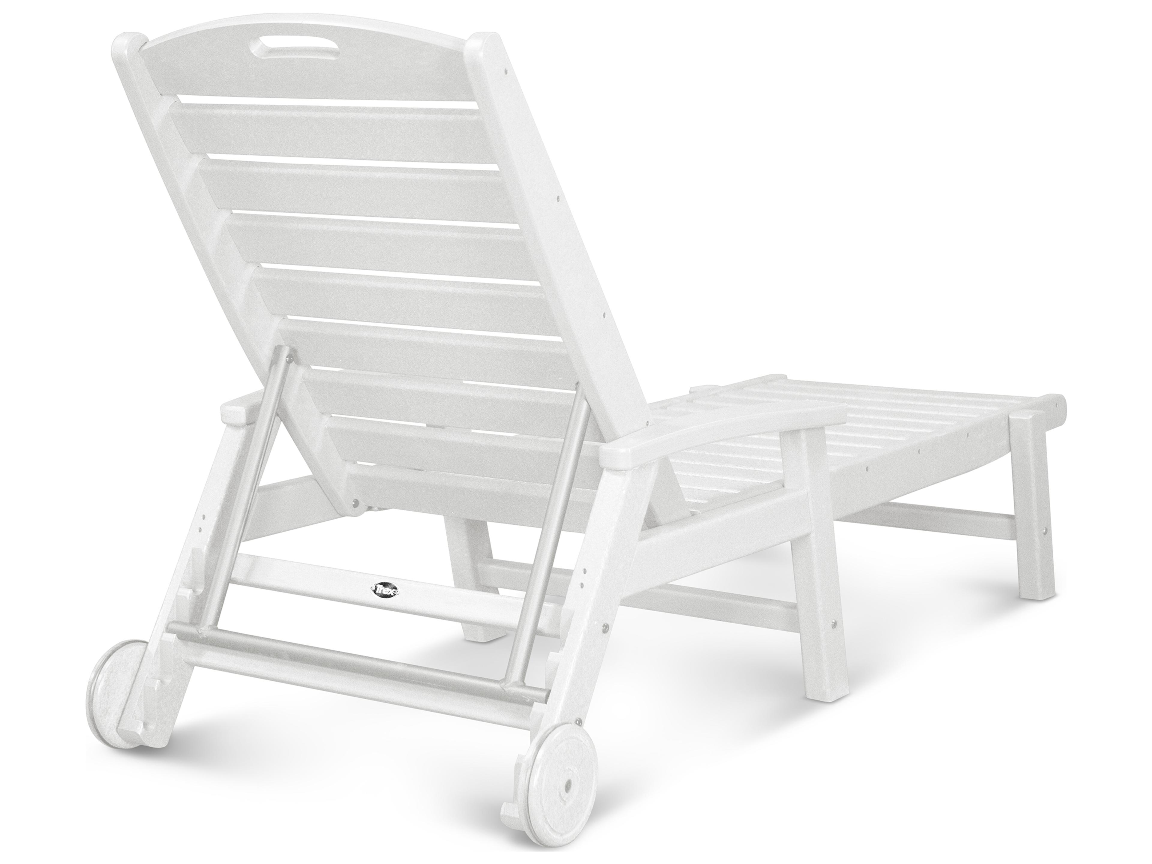 Trex® Outdoor Furniture™ Yacht Club Recycled Plastic Wheeled Chaise Lounge