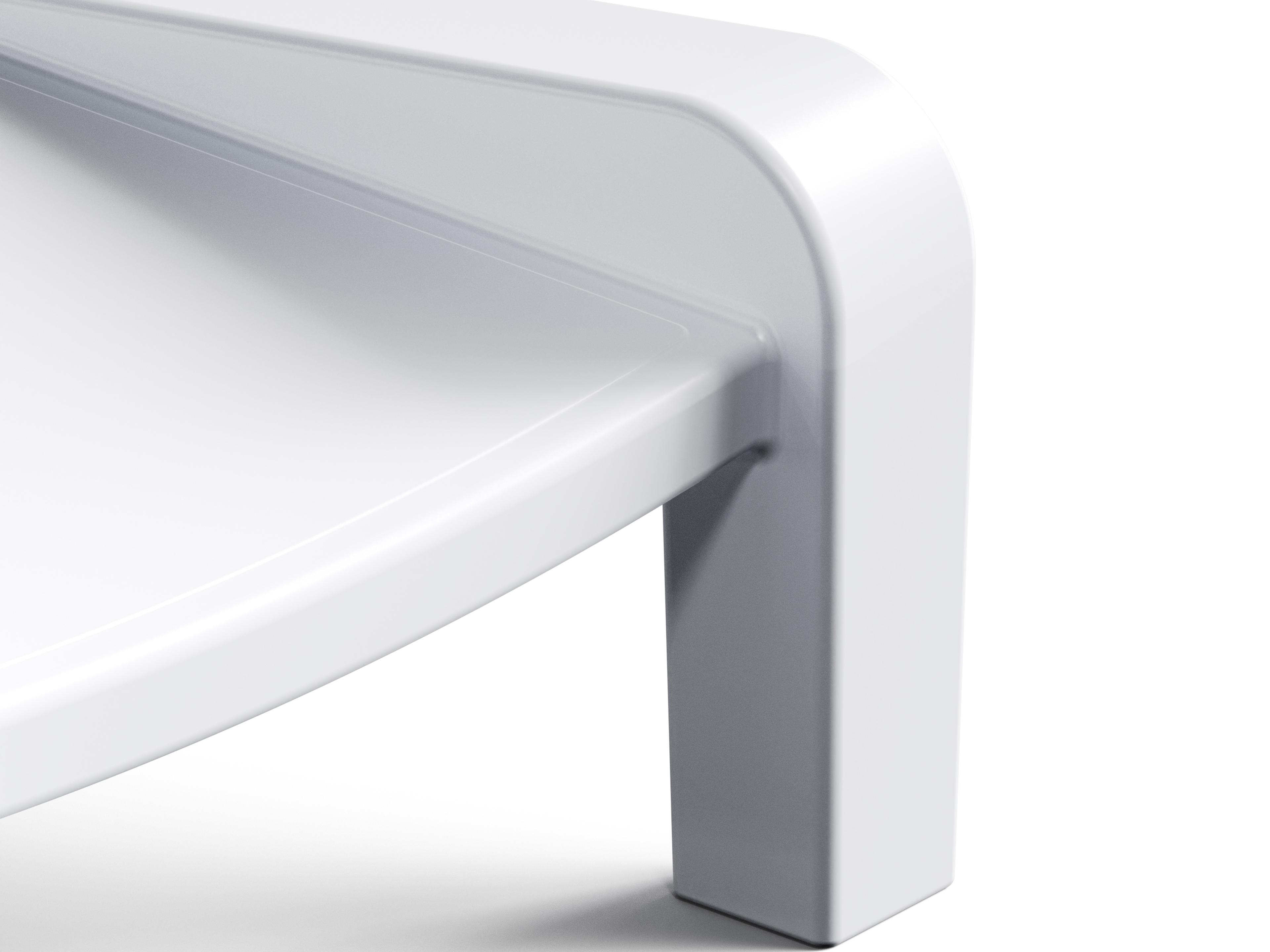 Tupelo Goods Deck Marine Grade Polyethylene Chaise Lounge in Highcloue White