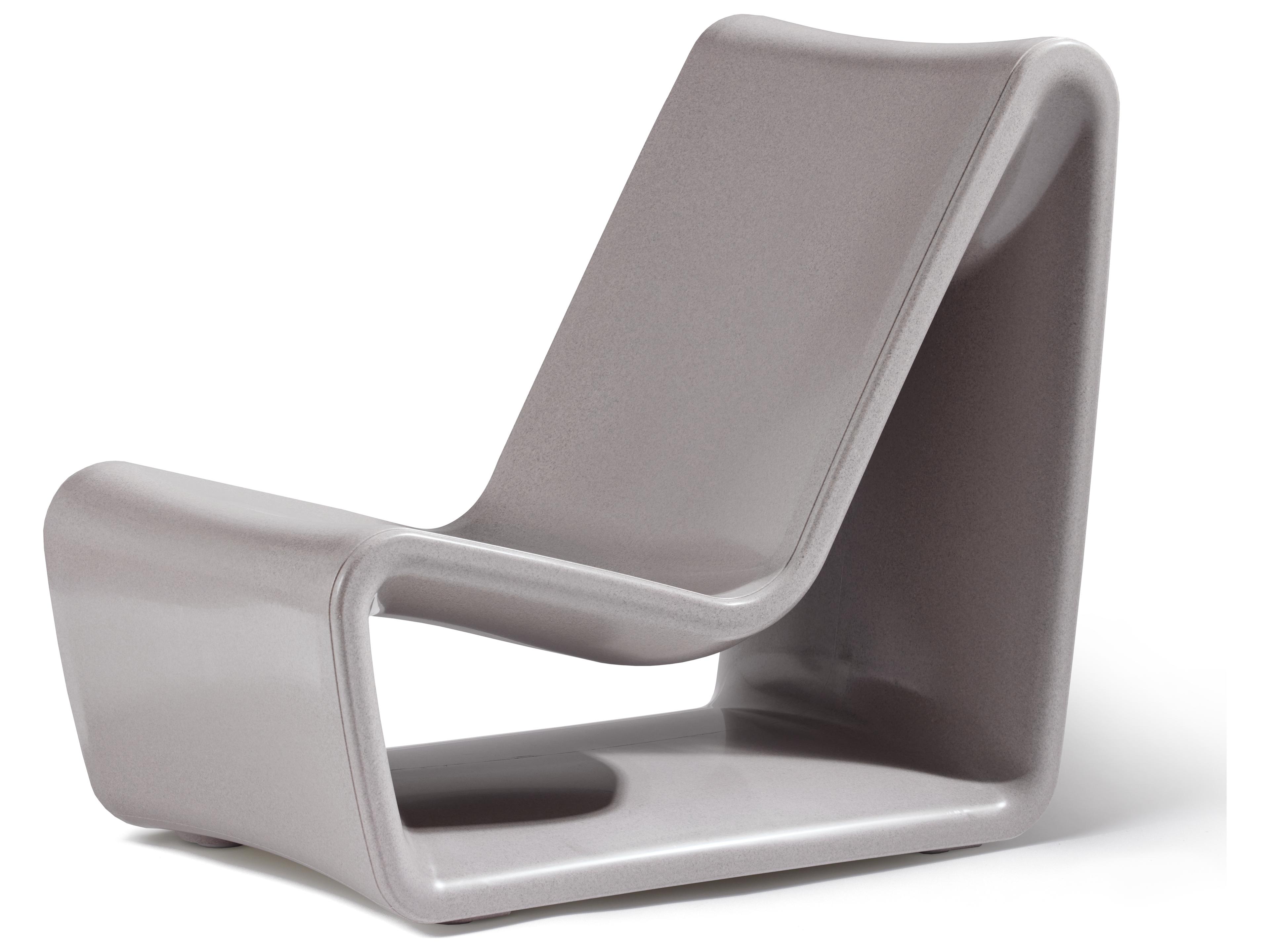 Loop Marine Grade Polyethylene Lounge Chair in Sandstone