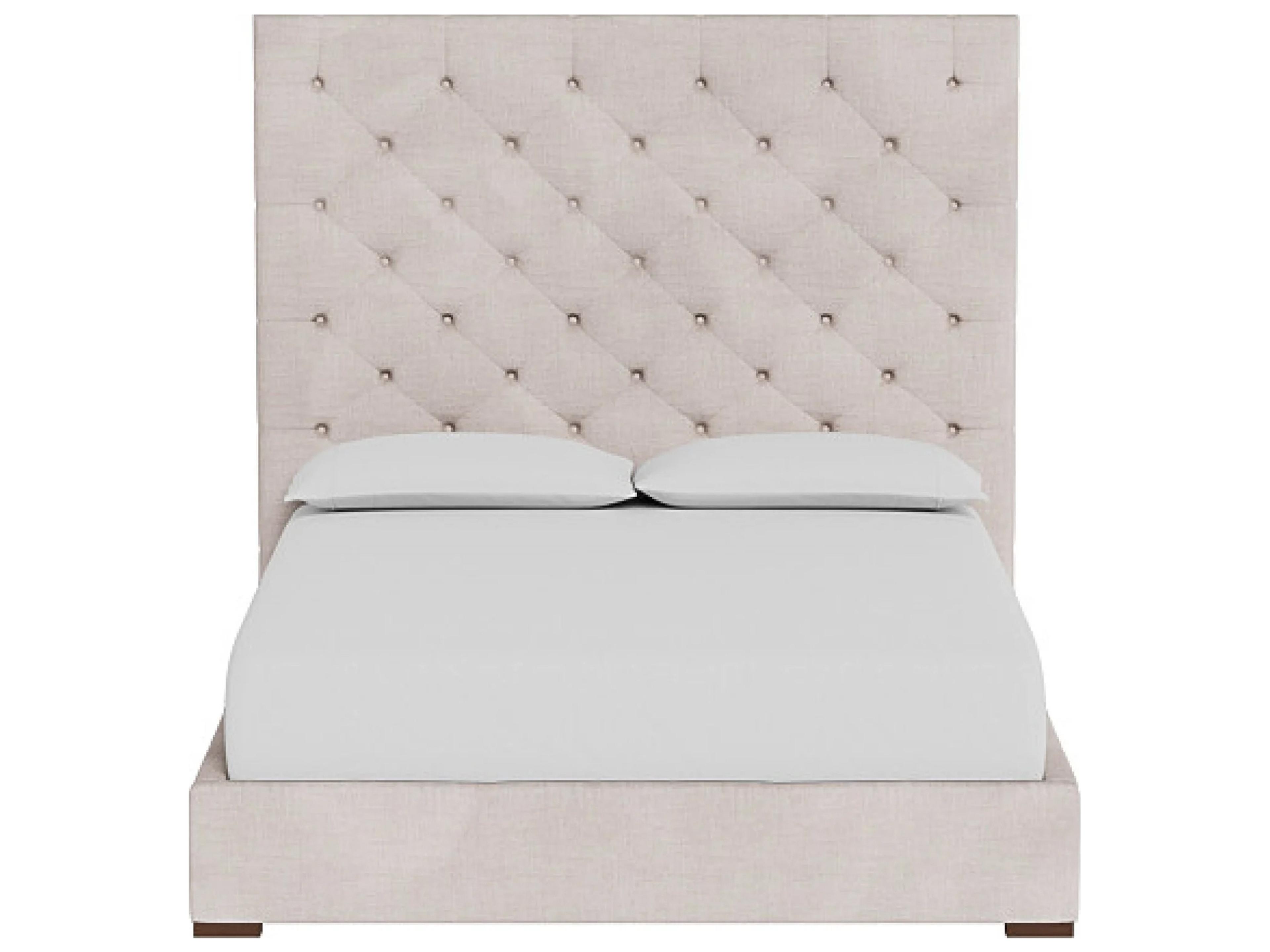 Brando Bed Beige Upholstered Queen Panel