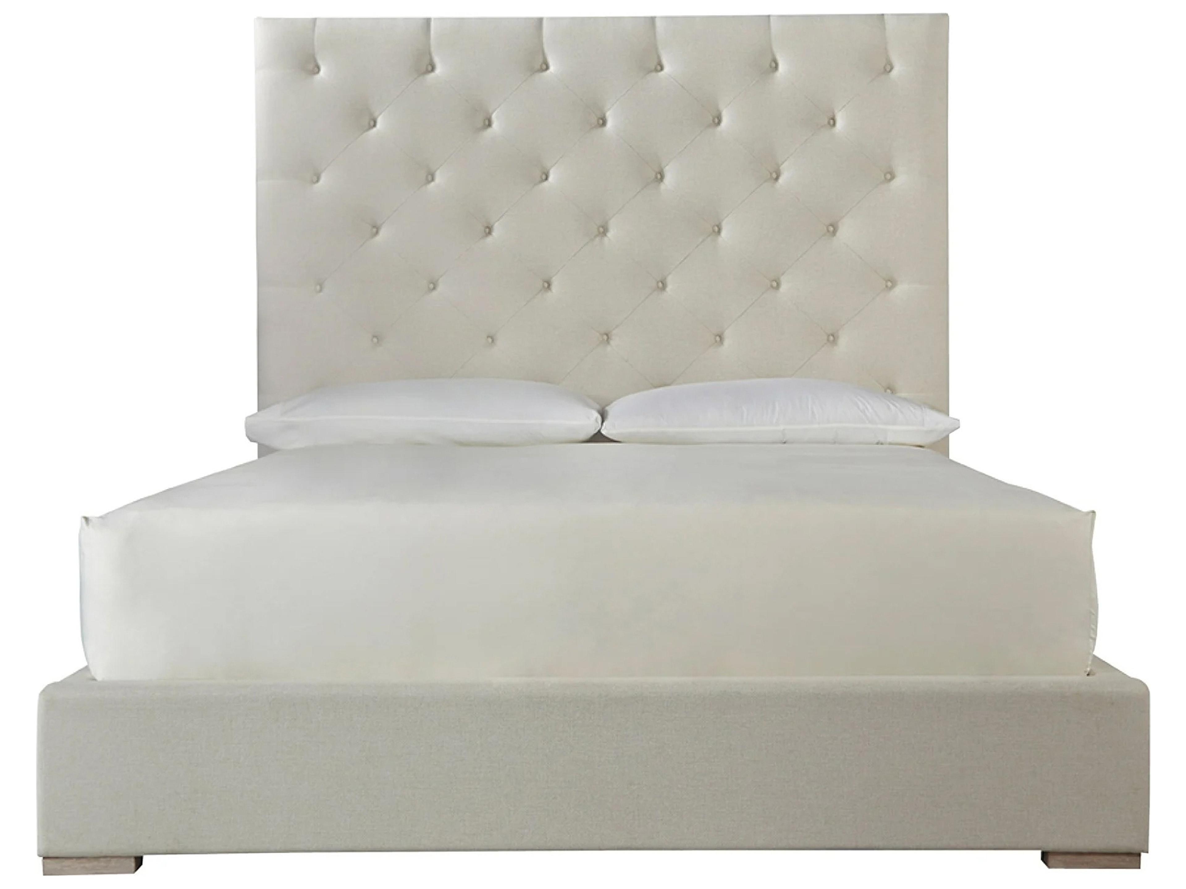 Brando Bed Beige Upholstered California King Panel