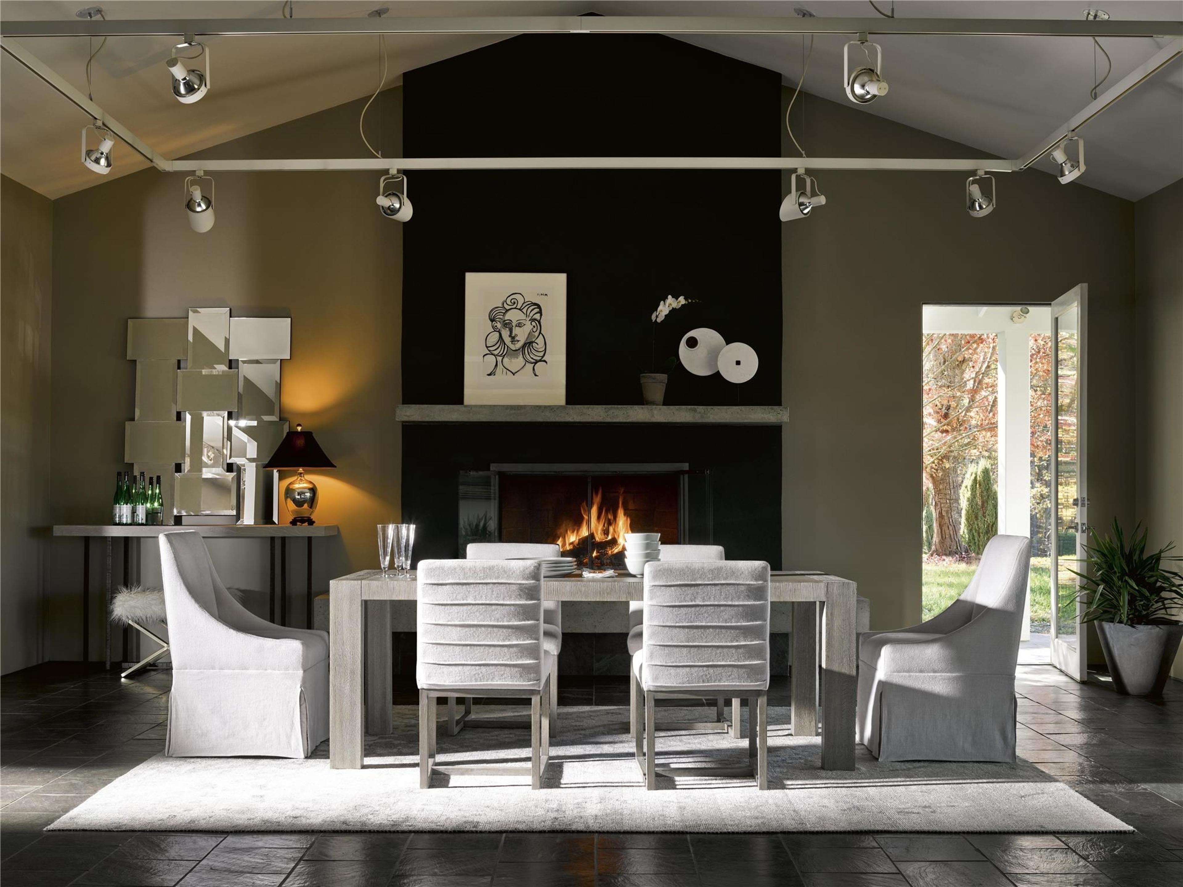 Universal Furniture Modern Carter White Upholstered Side Dining Chair