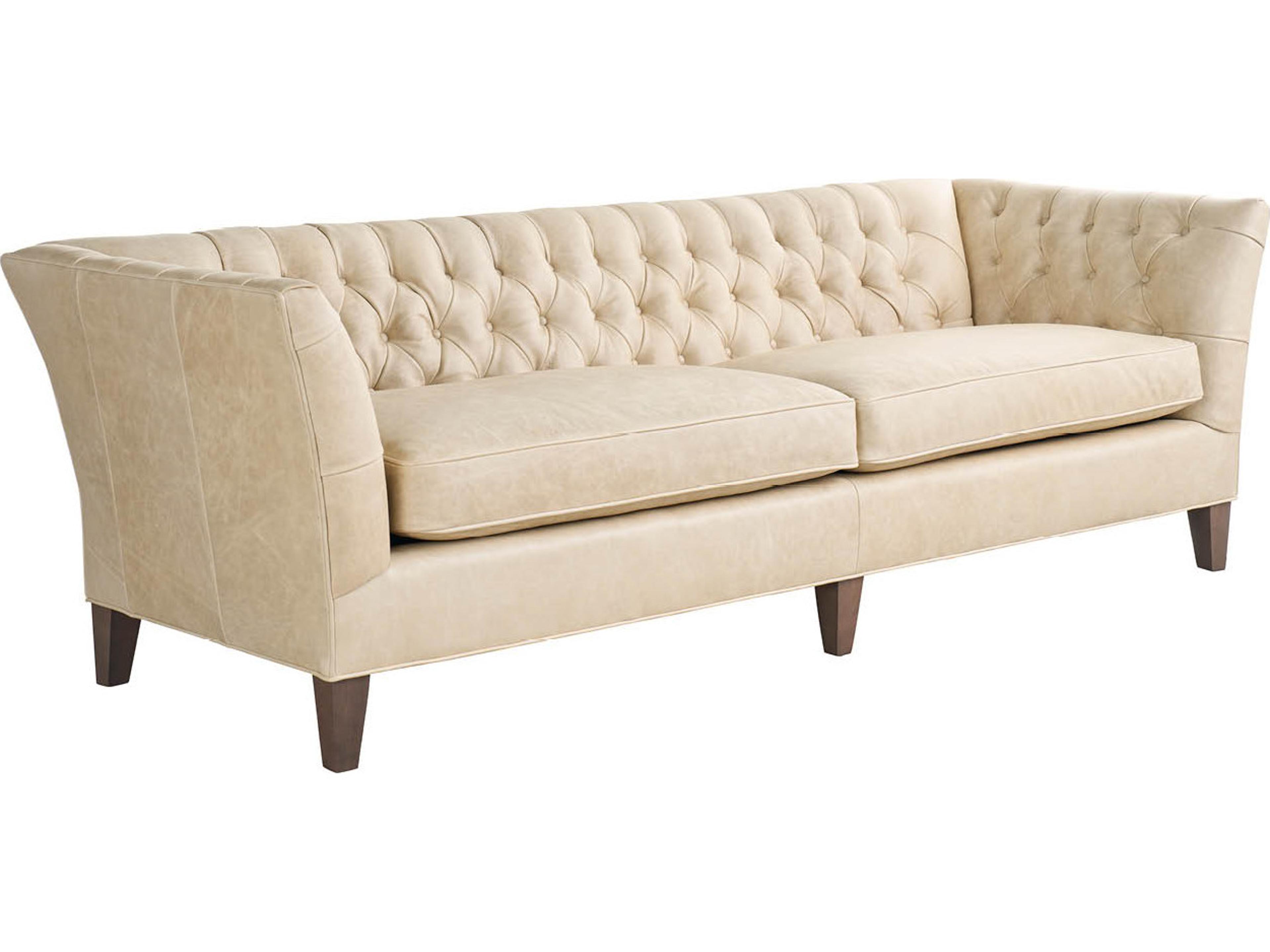 Leather -duncan Beige Upholstered Sofa