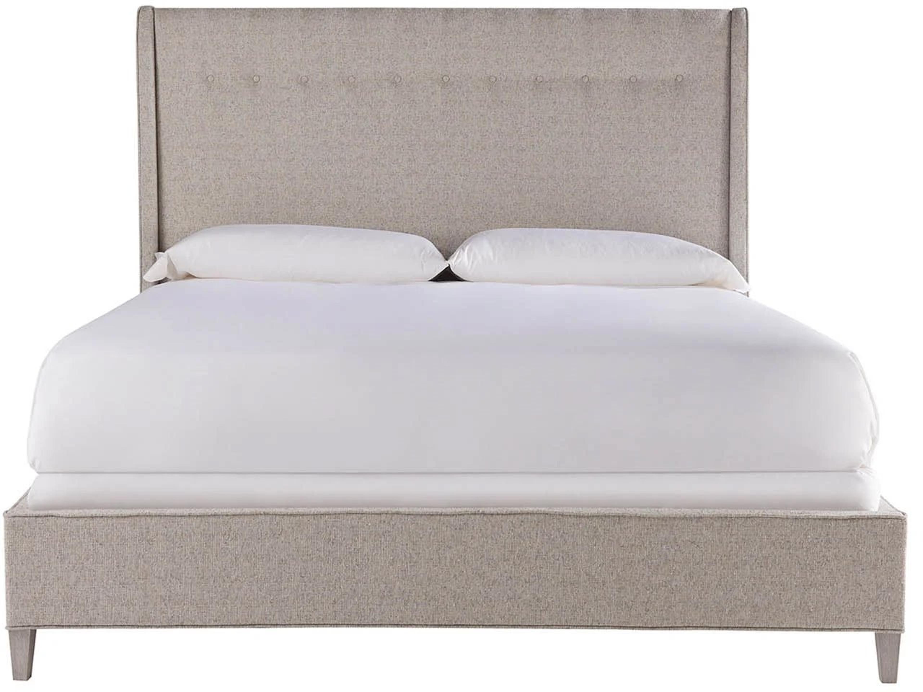 Midtown Bed Beige Upholstered King Platform