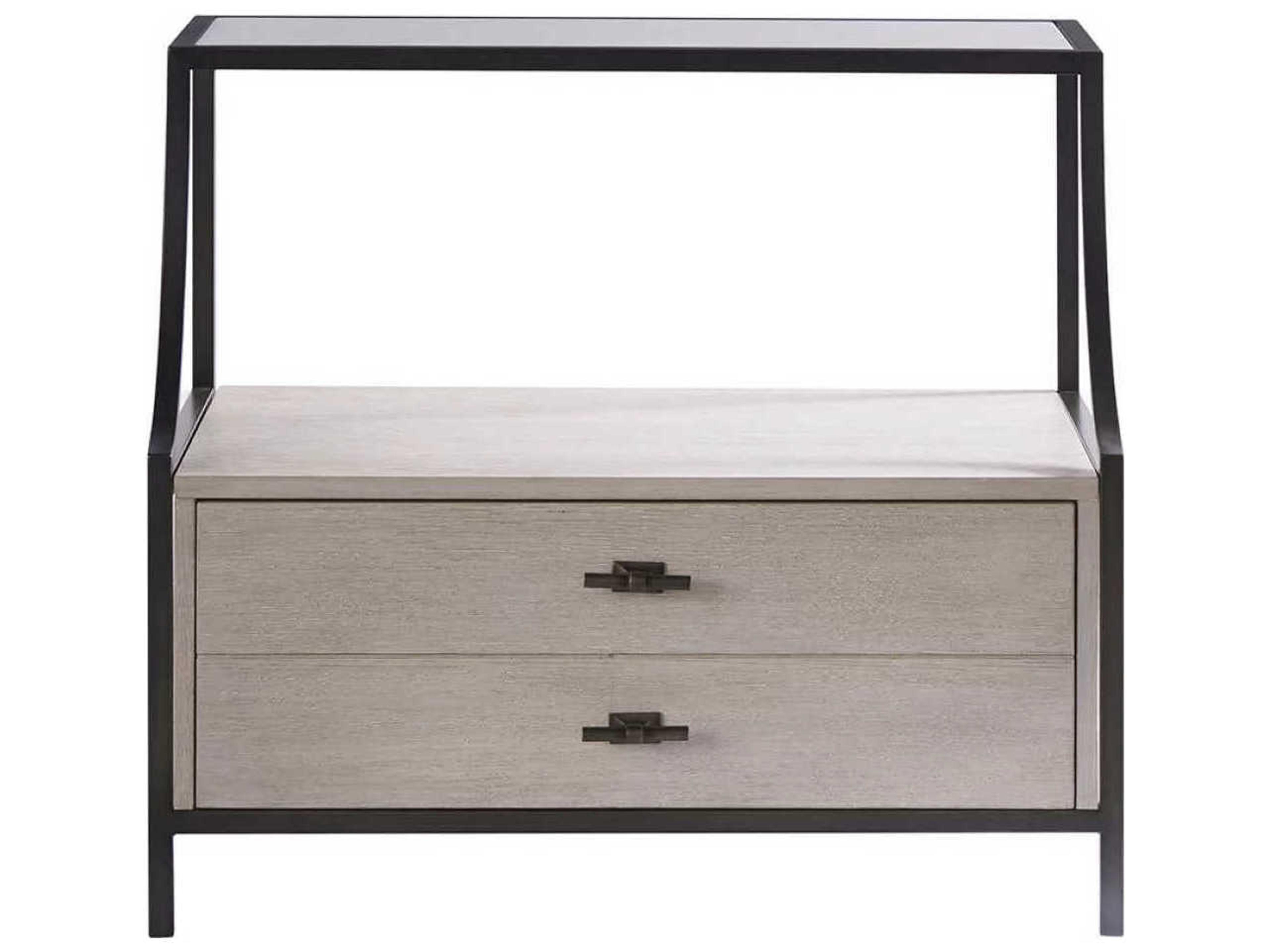 Universal Furniture Midtown 1-Drawer Beige Hardwood Nightstand
