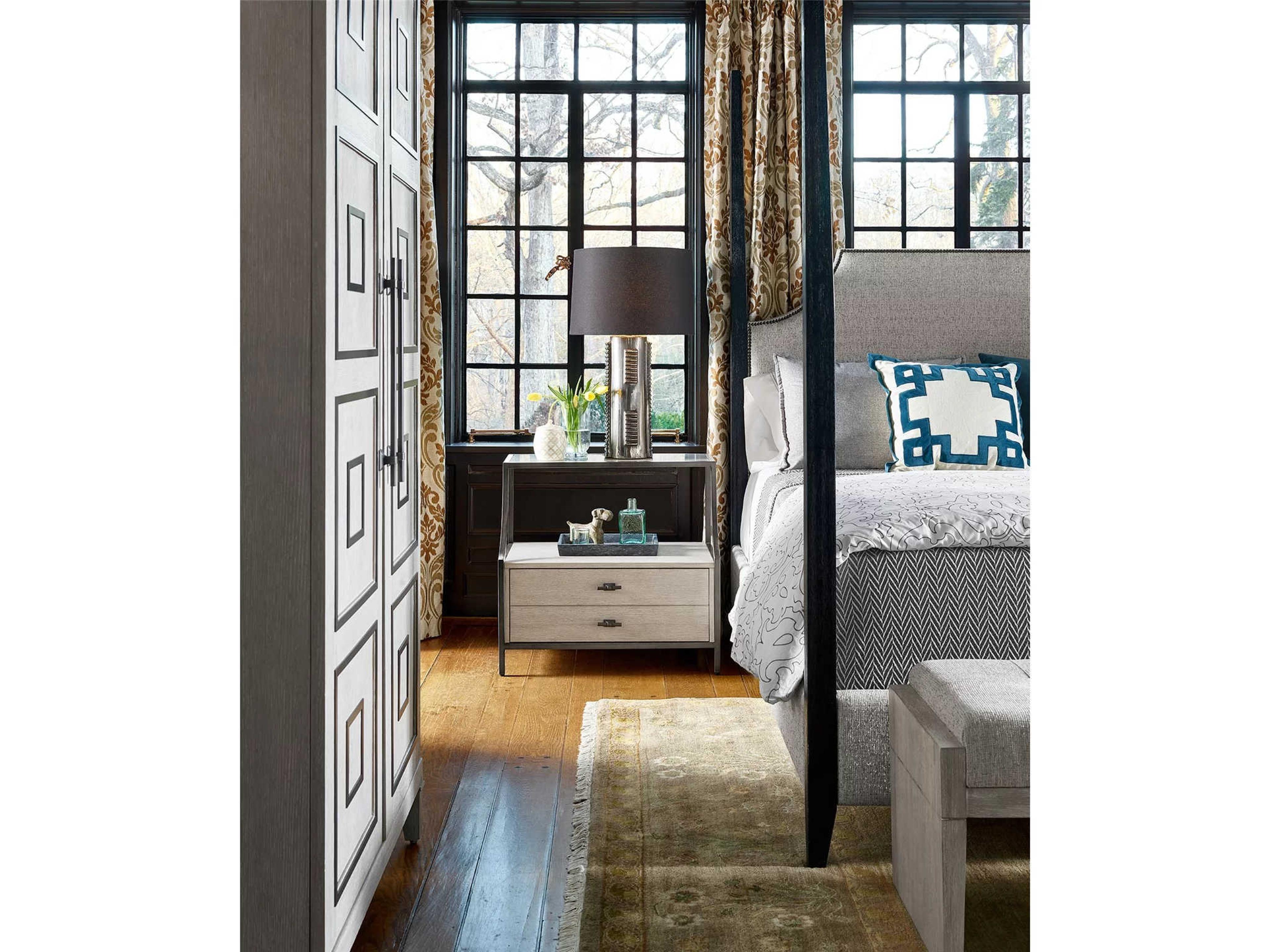 Universal Furniture Midtown 1-Drawer Beige Hardwood Nightstand