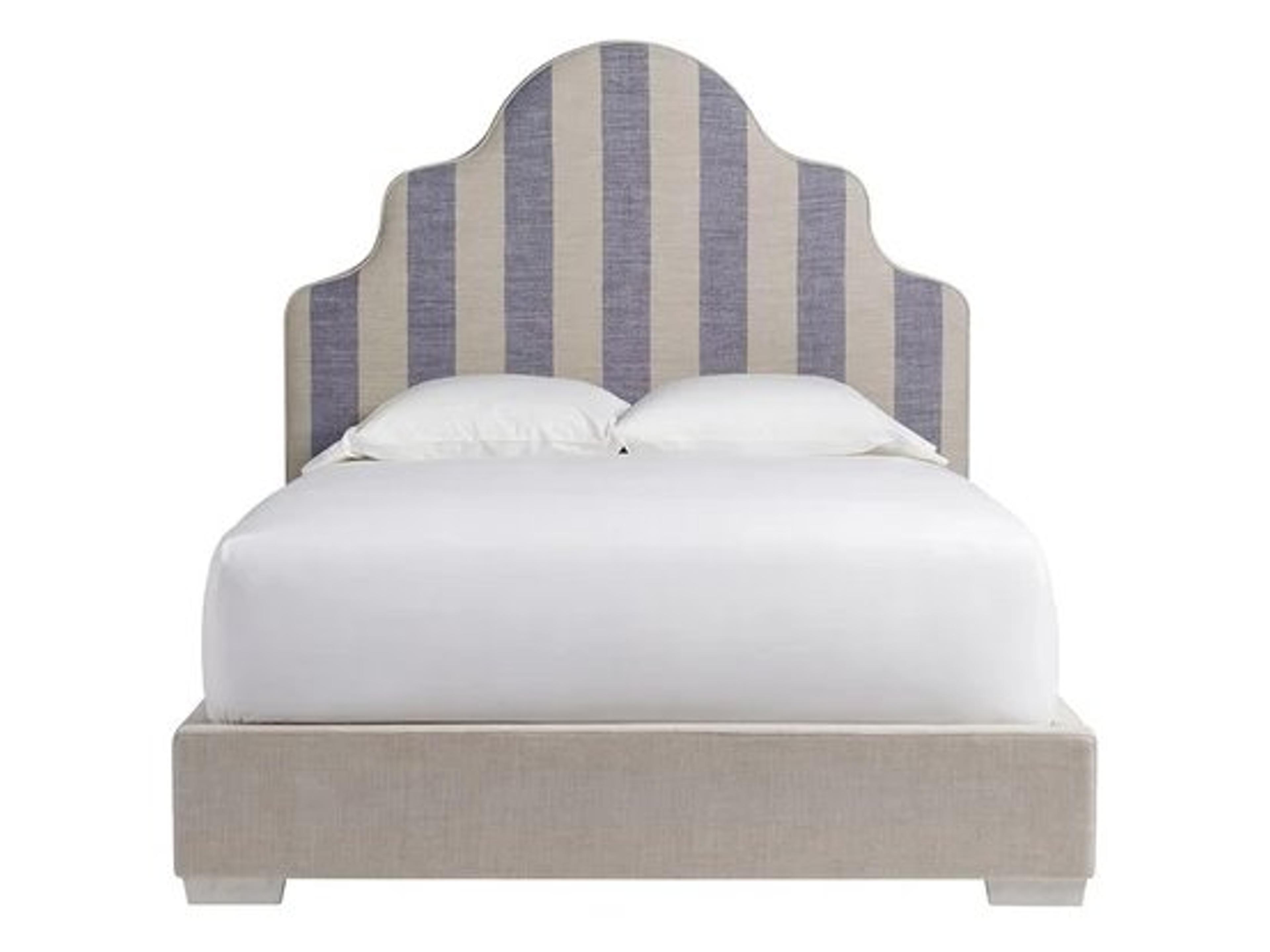 Universal Furniture Sagamore Hill Bed Beige Upholstered King Panel