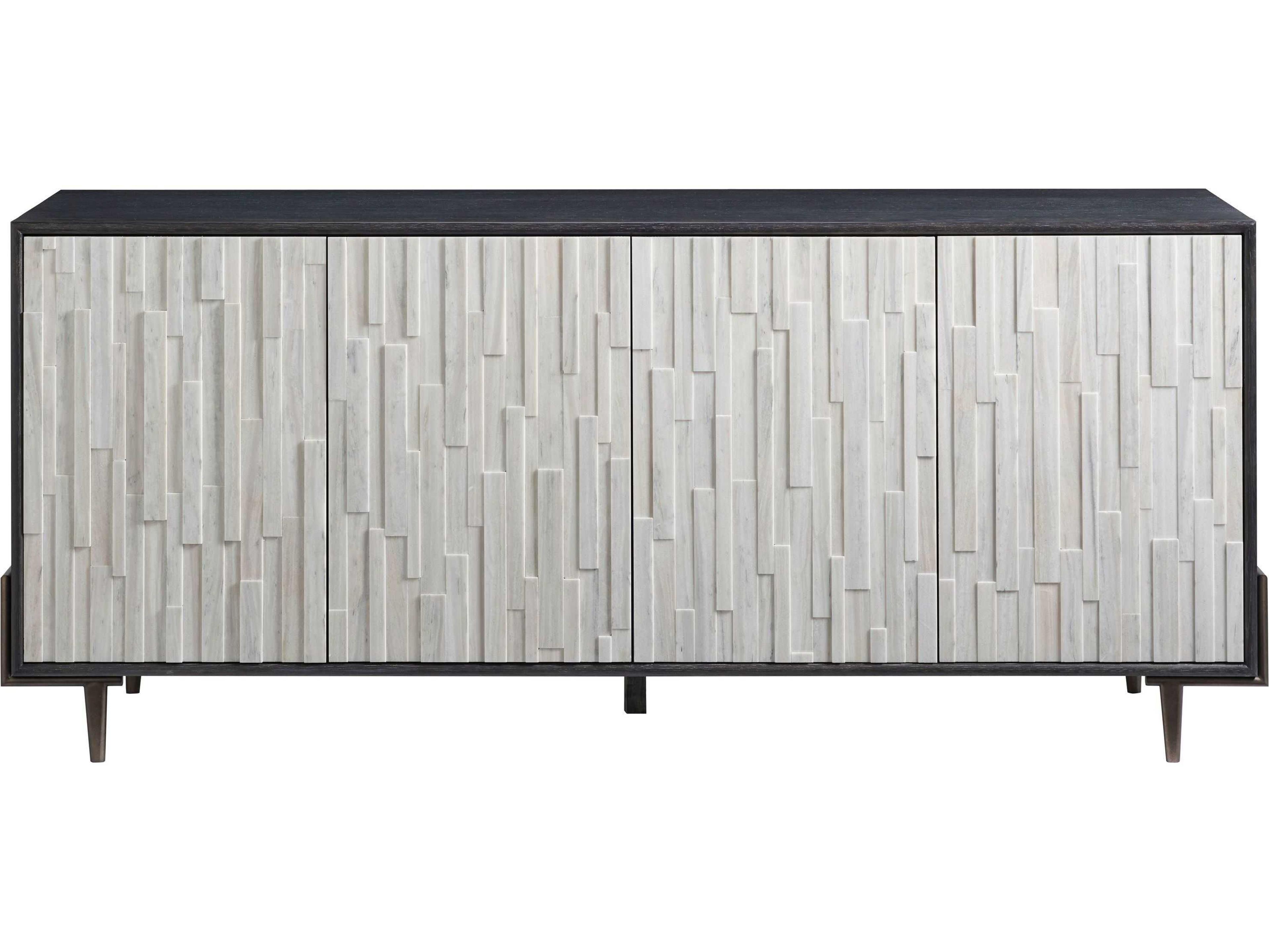 Curated Ols 80" Rubberwood Onyx Media Console
