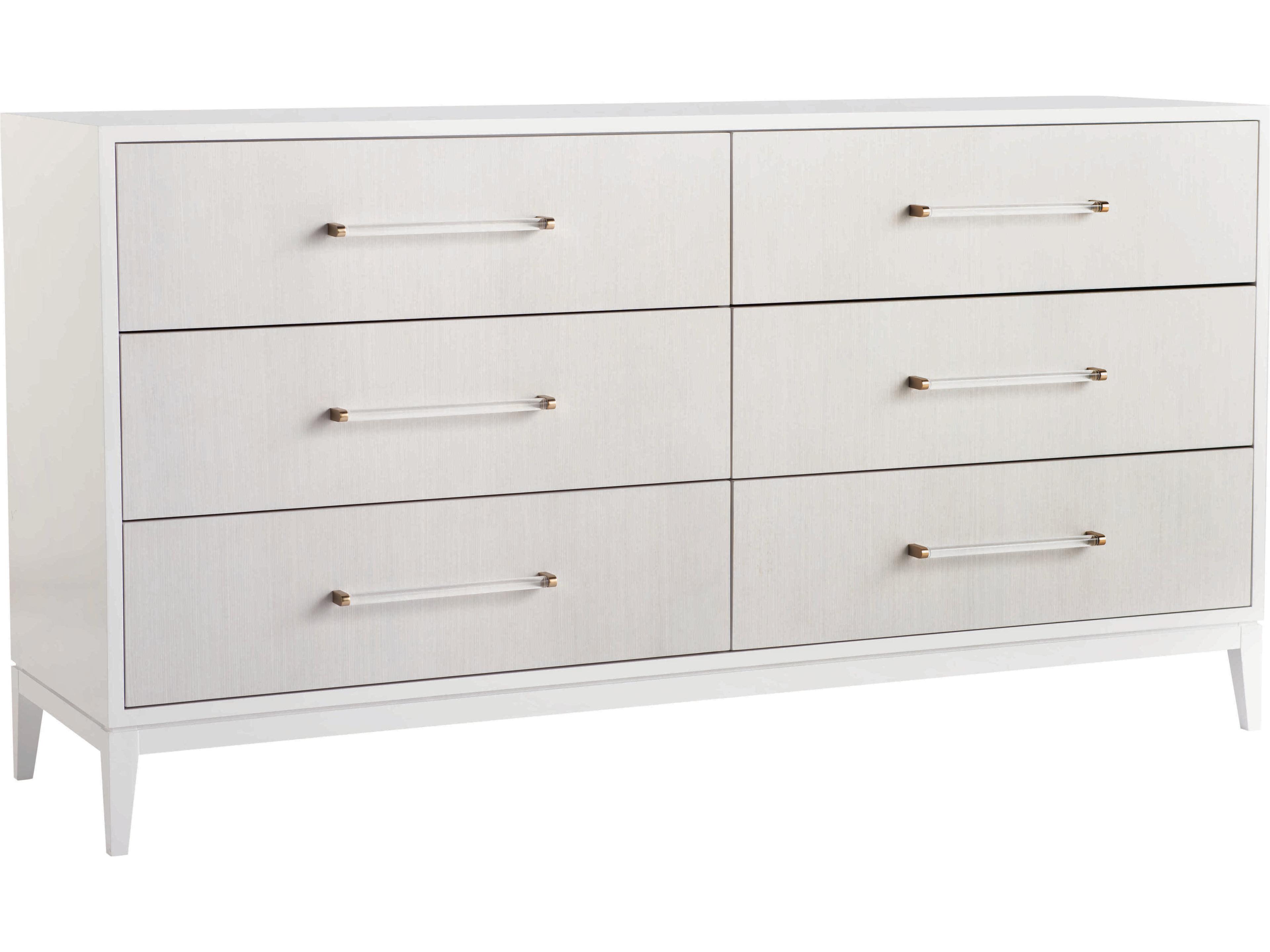 Miranda Kerr Home Brentwood 6-Drawer Dresser White Lacquer