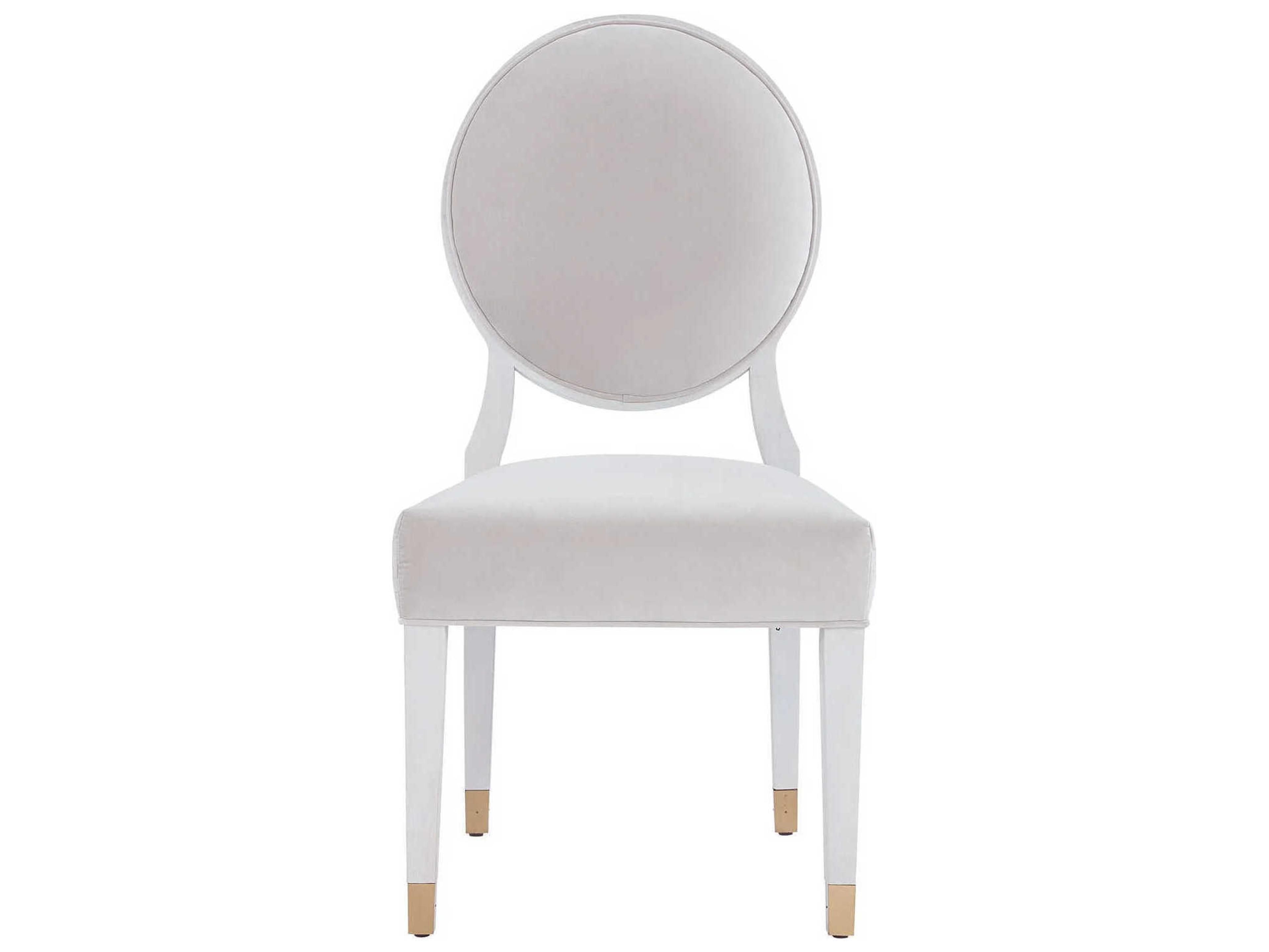 Universal Furniture Miranda Kerr Solid Wood White Upholstered Side Dining Chair