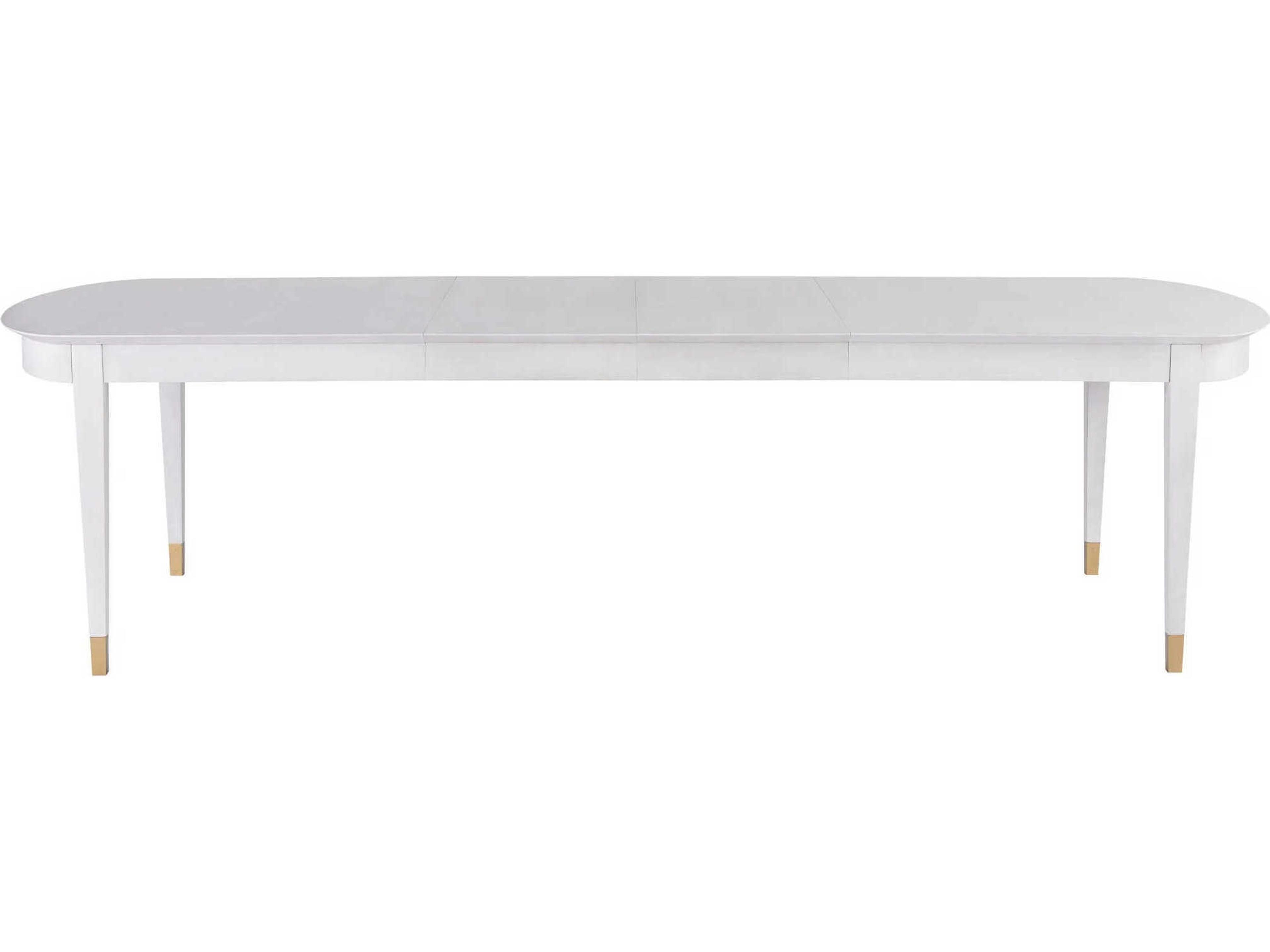 Miranda Kerr Marion Extendable Oval Wood Alabaster Dining Table