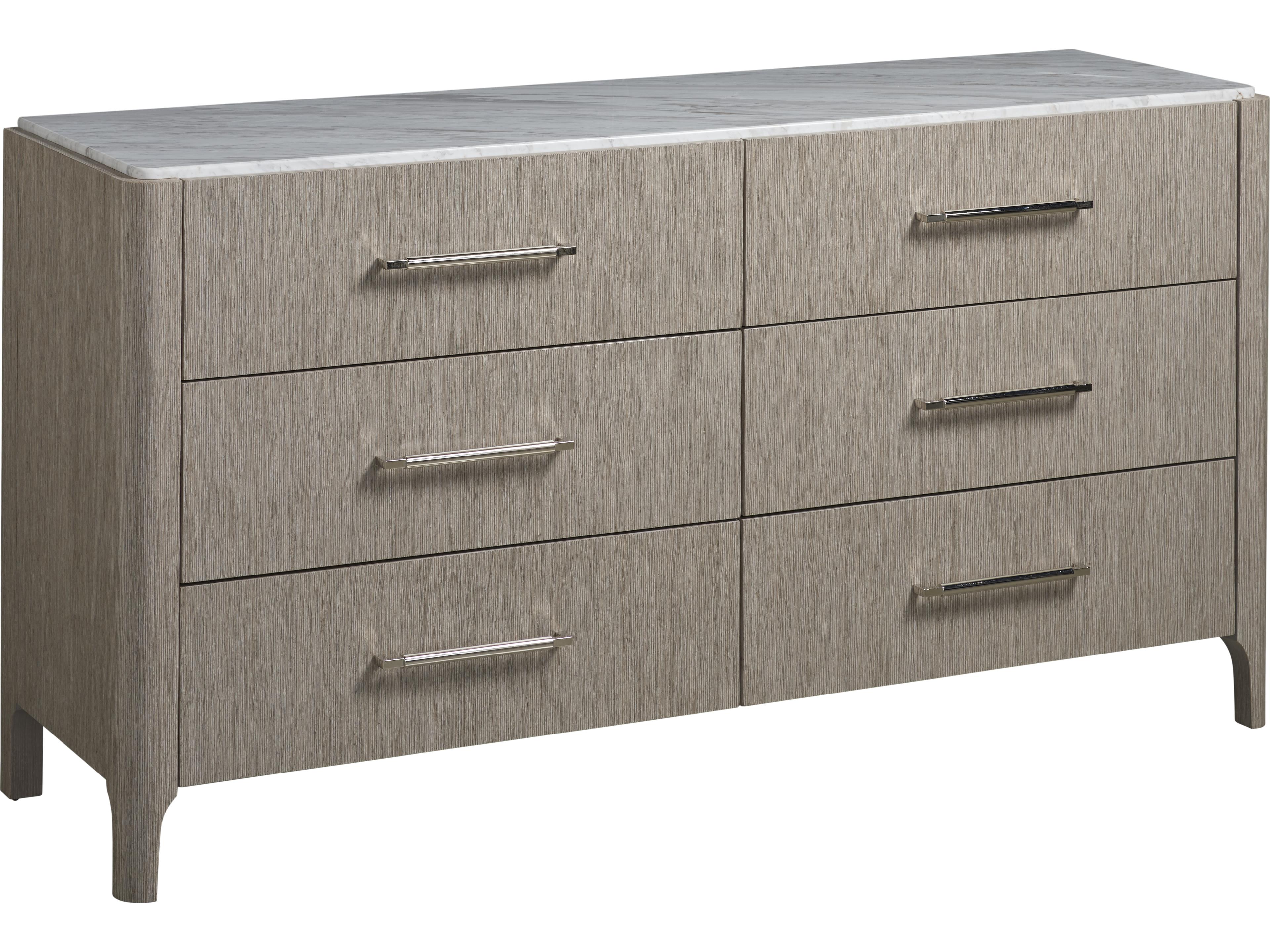 Modern Soren 6-Drawers Brown Double Dresser