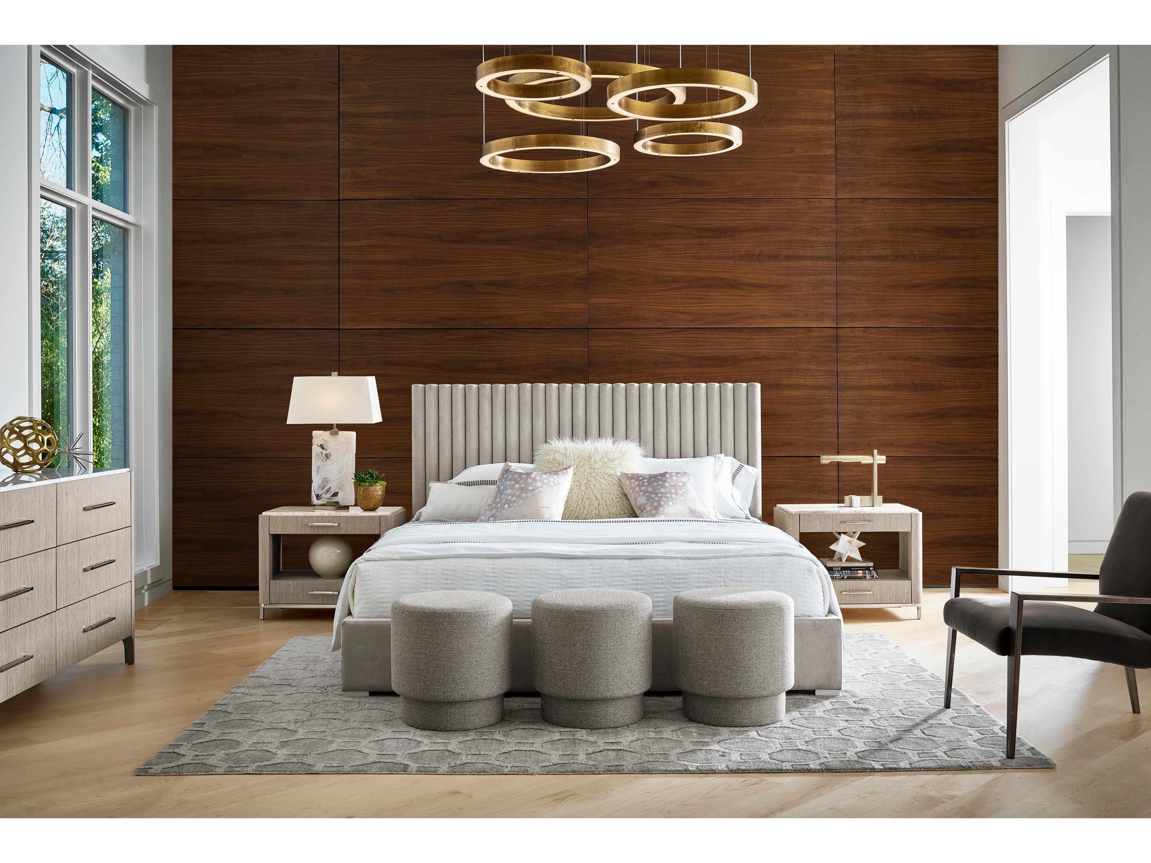 Universal Furniture Modern Decker Crypton Sorrell Glacier Gray Upholstered Queen Platform Bed