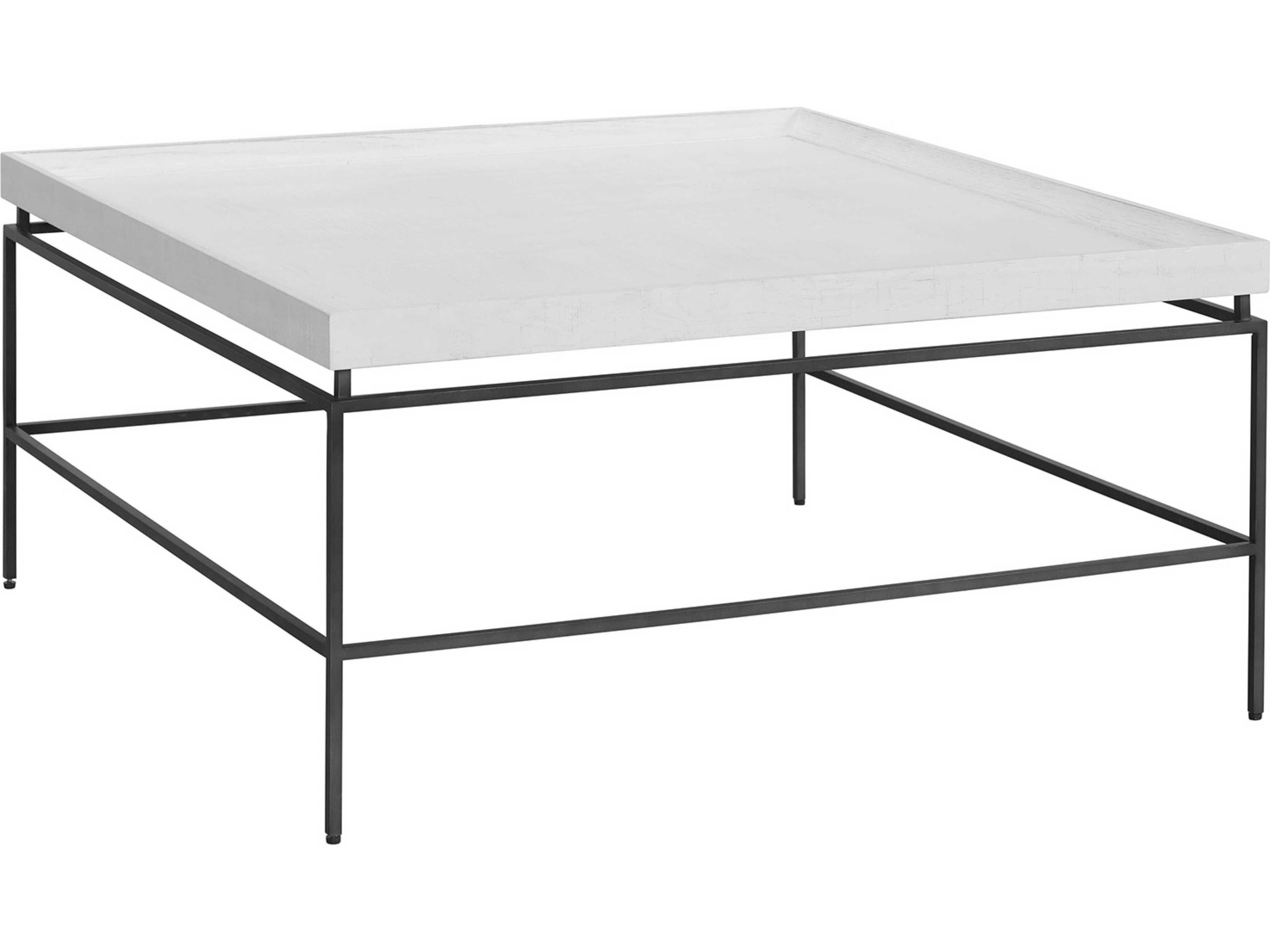 Modern Farmhouse Galen Square Wood Rustic Oak Cocktail Table