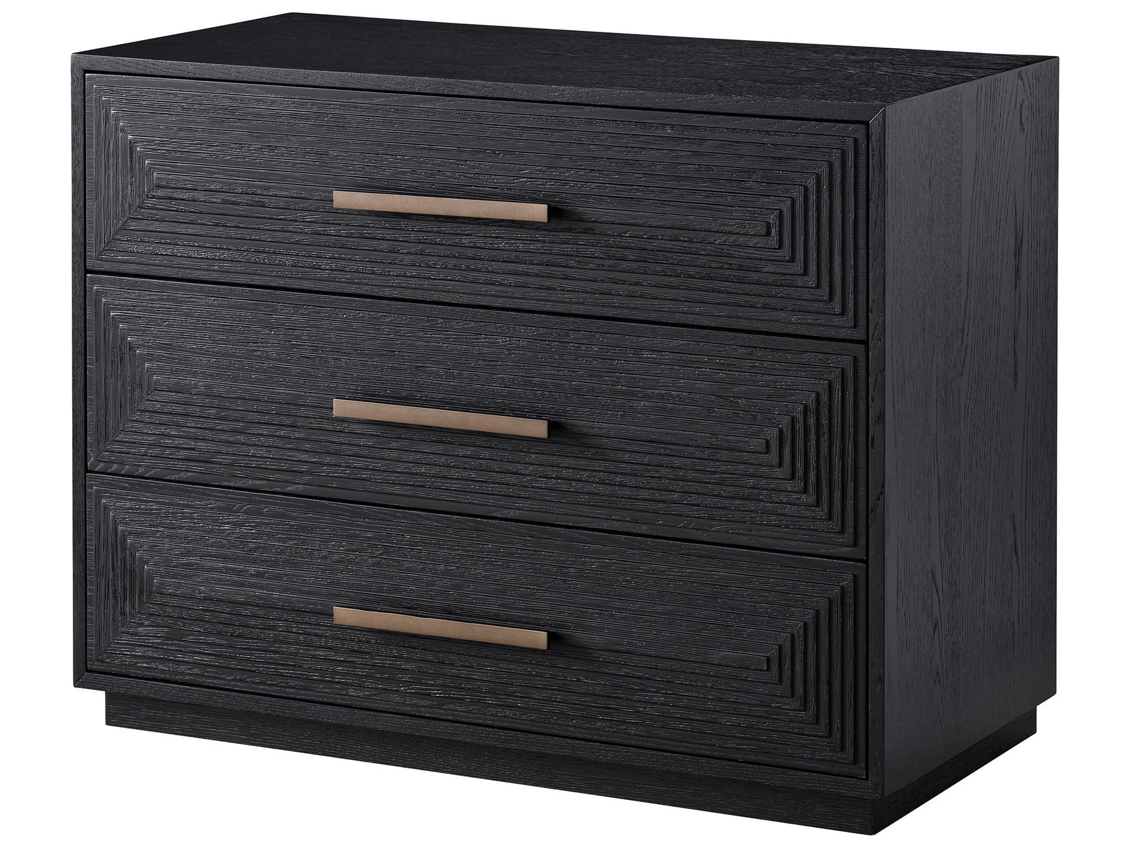 Modern Farmhouse Collins Charcoal Black Solid Wood Accent Chest