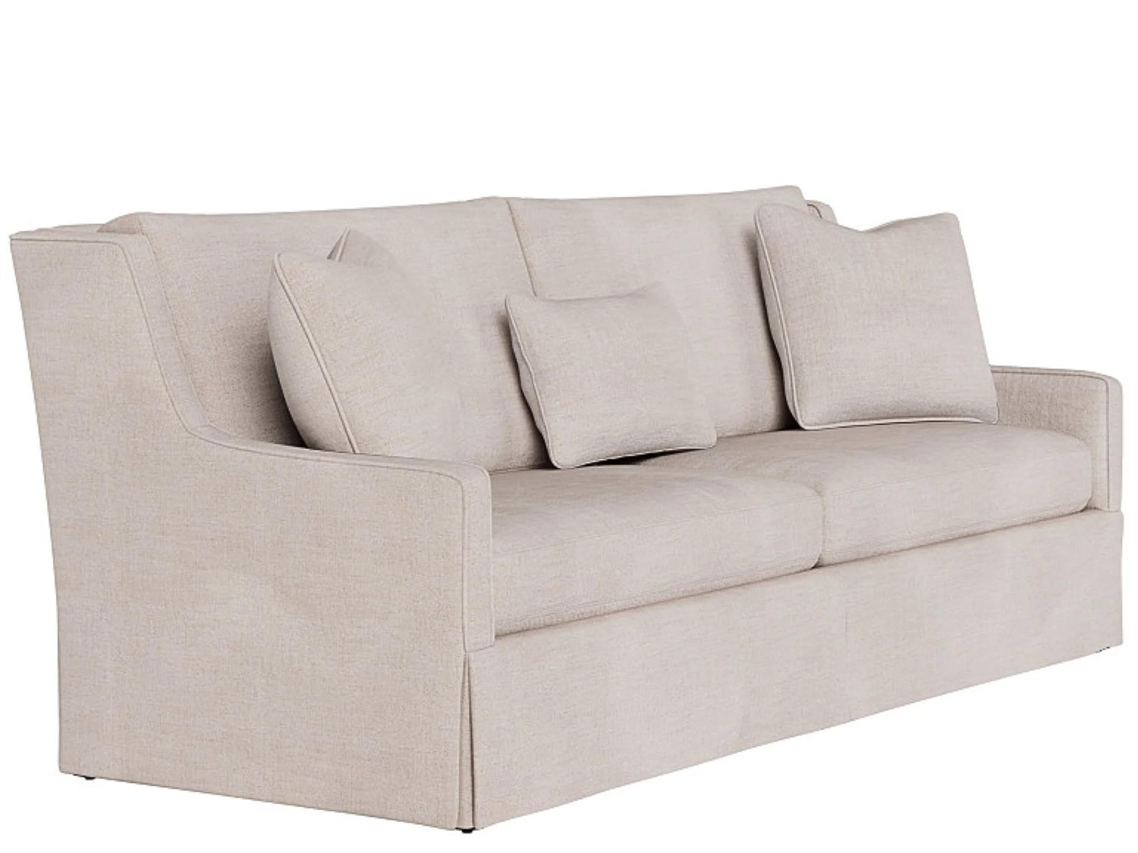 Hudson Upholstered Skirted Sofa