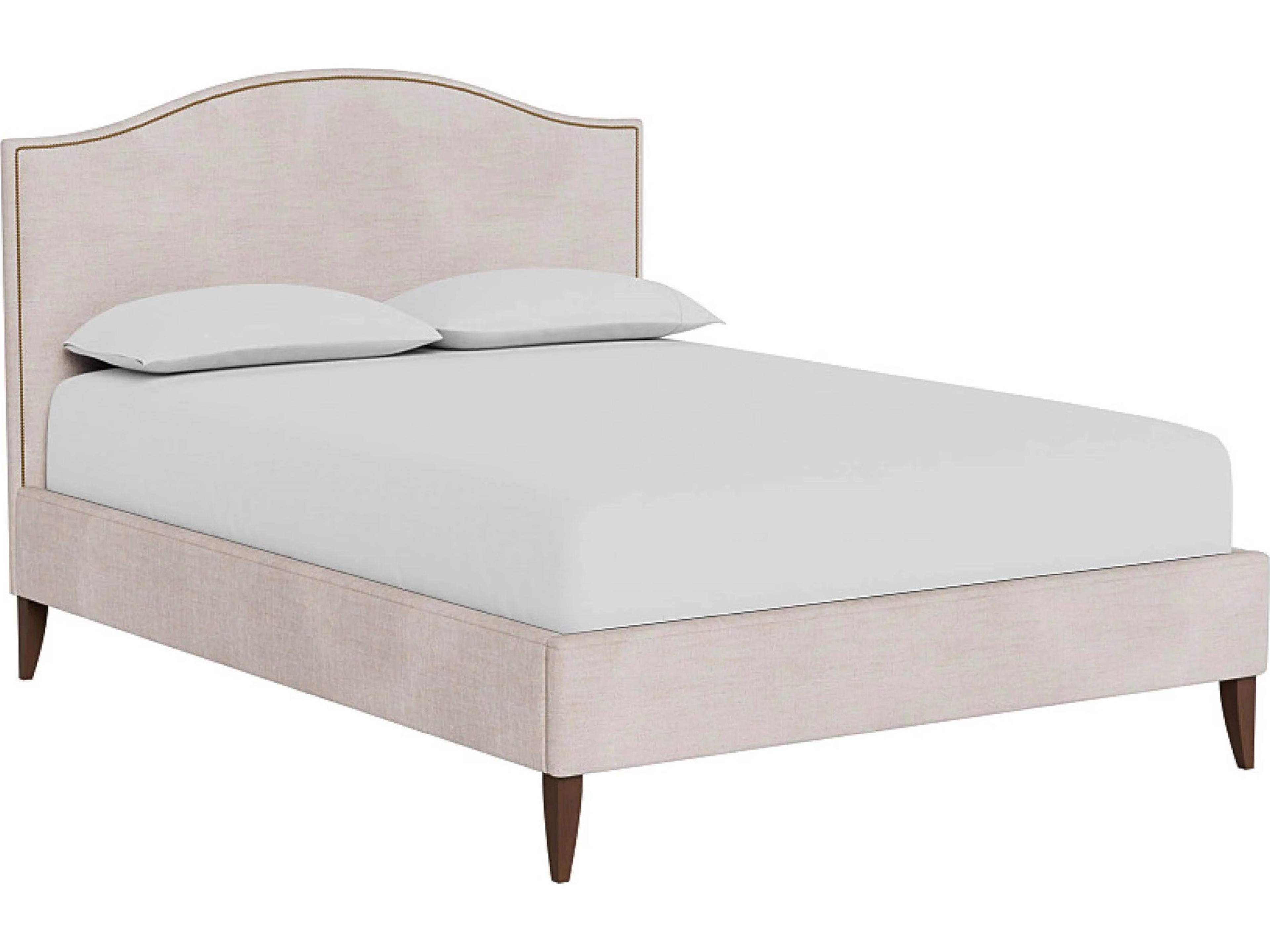 Universal Furniture Tatum Bed Beige Upholstered King Platform
