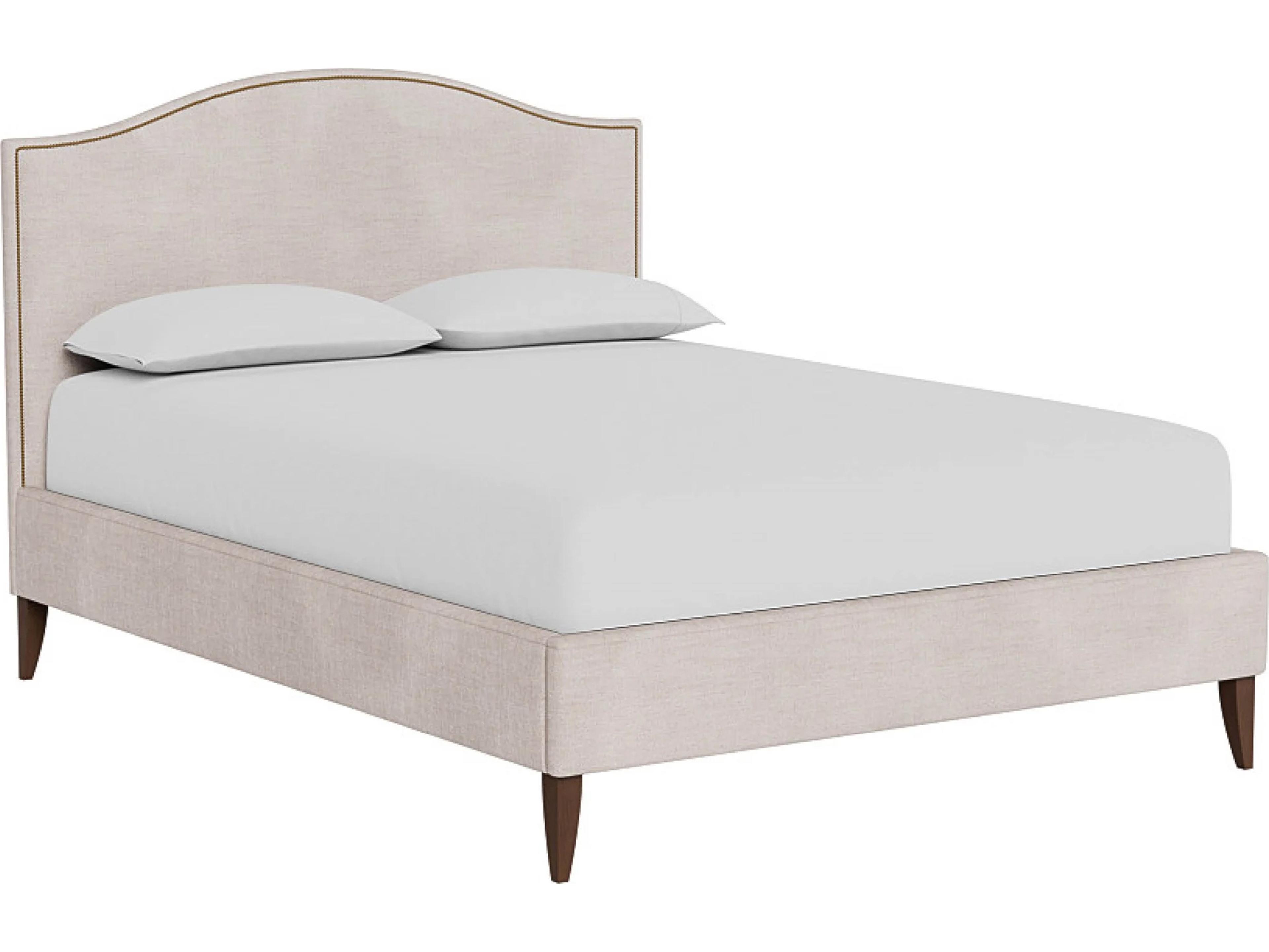 Universal Furniture Tatum Bed Beige Upholstered Queen Platform
