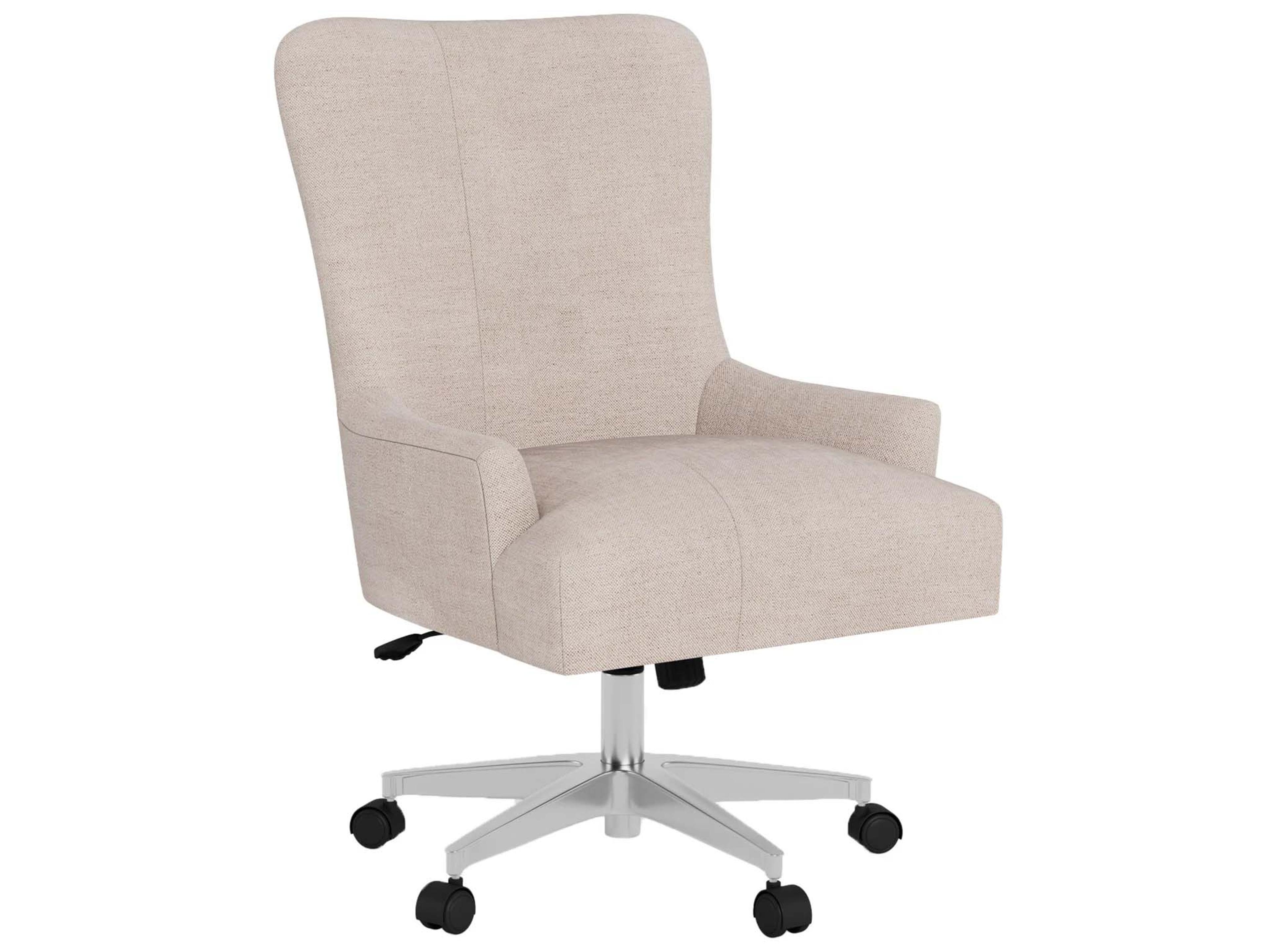 Haven Pink Upholstered Adjustable Swivel Computer Office Chair