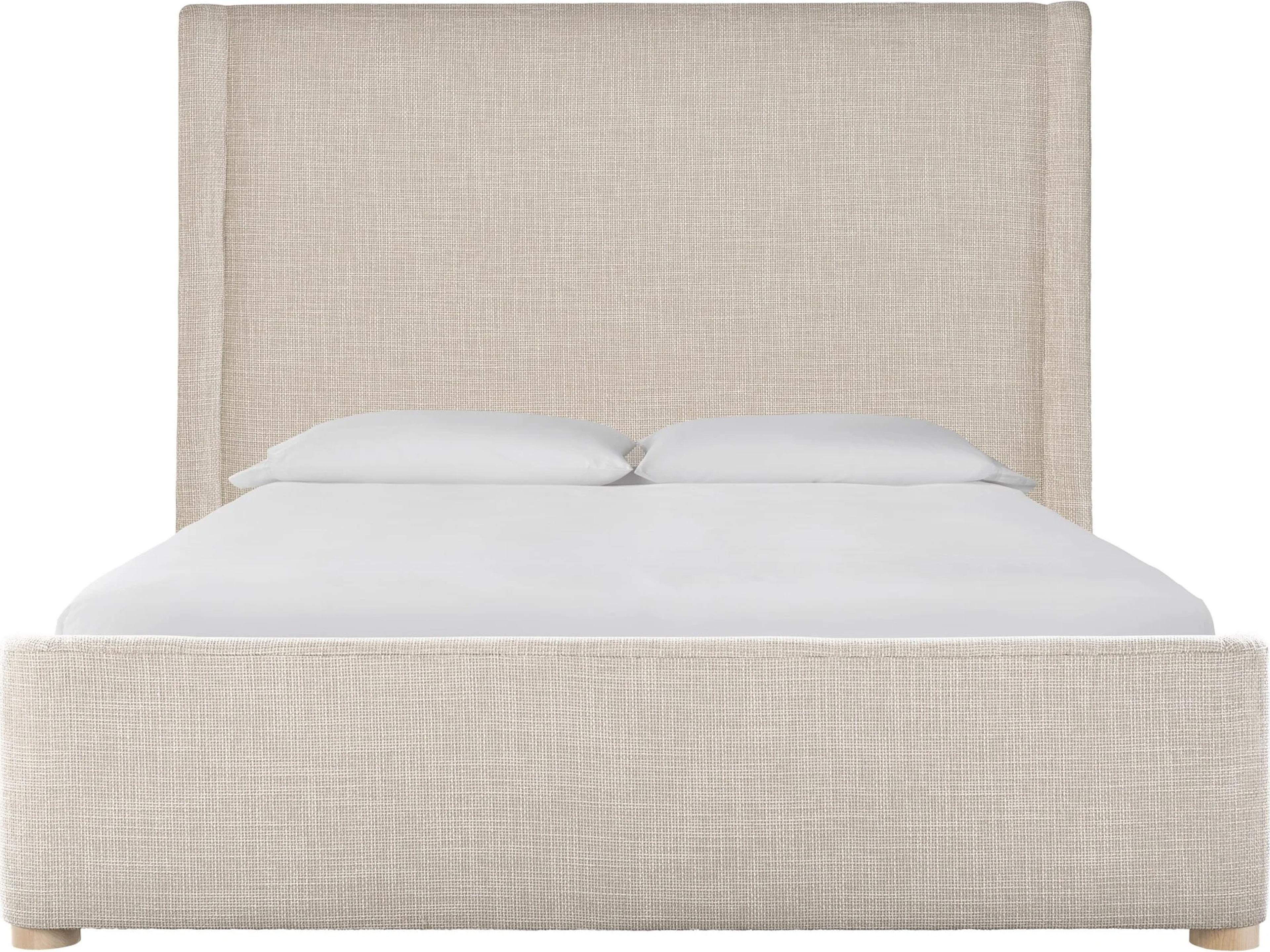 Universal Furniture Daybreak Bed Beige Upholstered Queen Panel