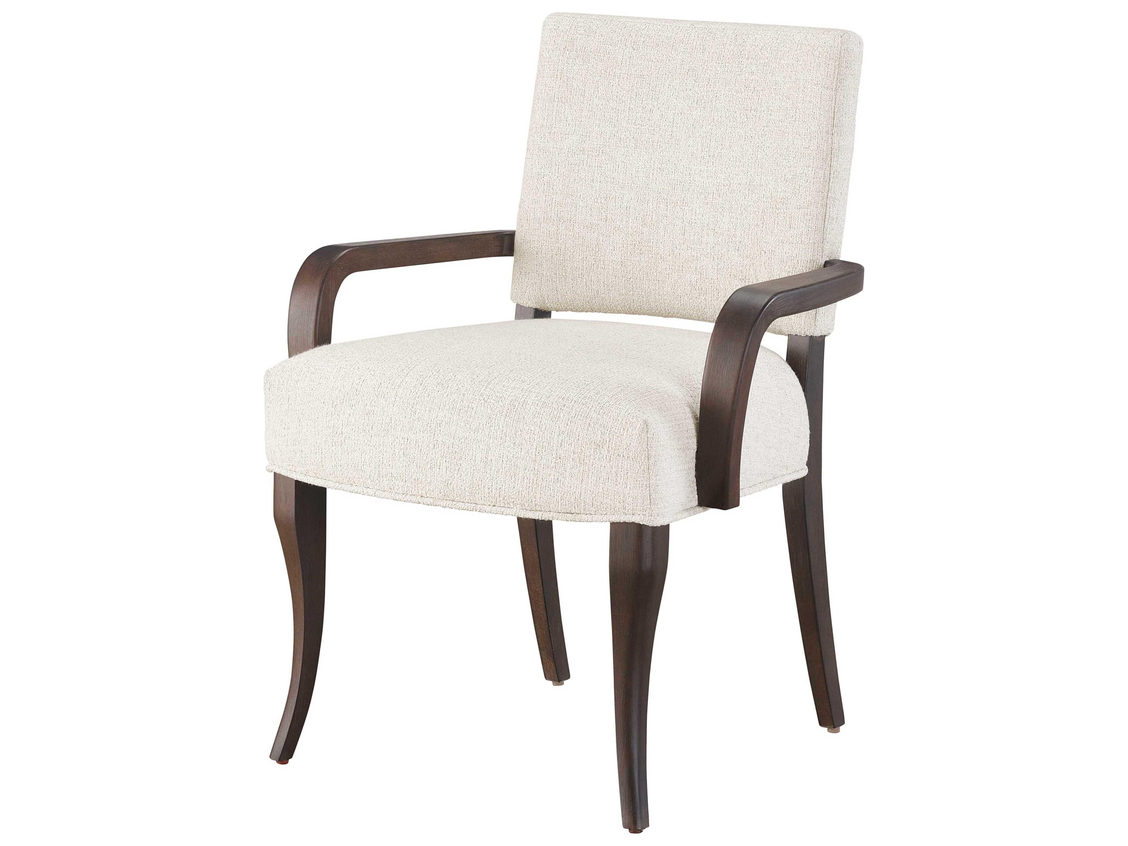 Erinn V. x Universal Arcata White Upholstered Arm Dining Chair