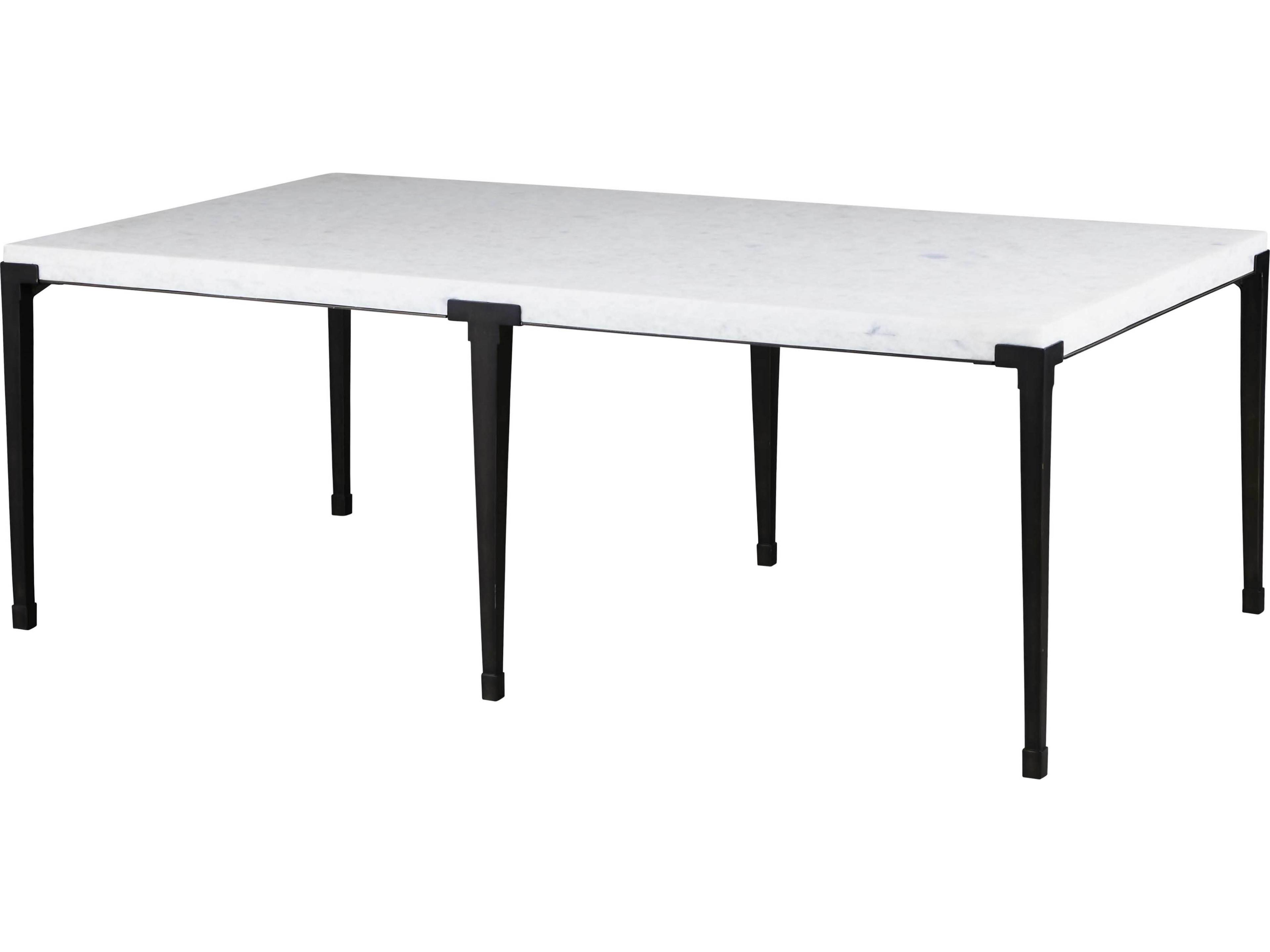 Coalesce Floyd Rectangular Marble Soft Matte Black Cocktail Table