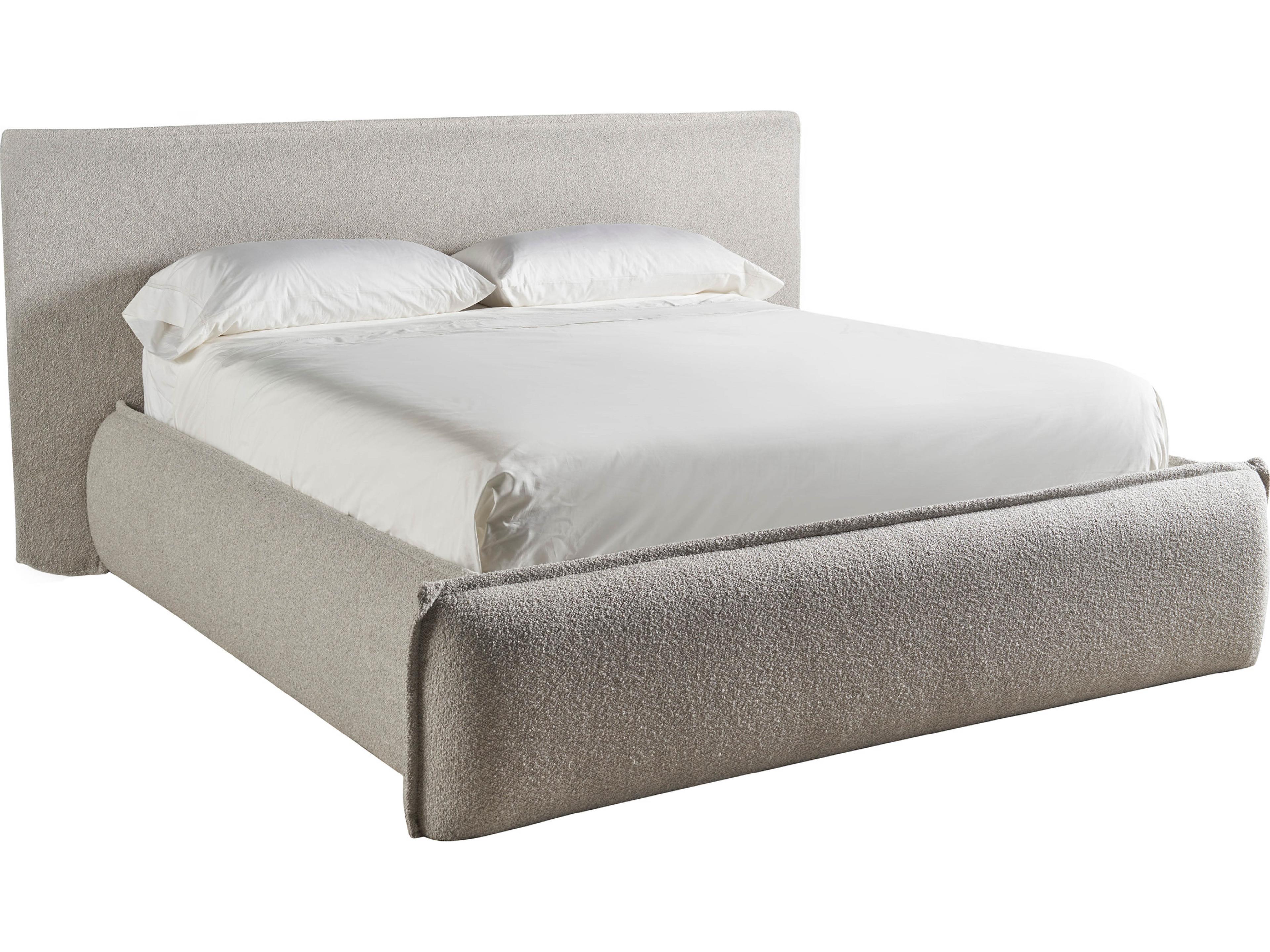 Modern Medina Pebble Lux Upholstered Bed King