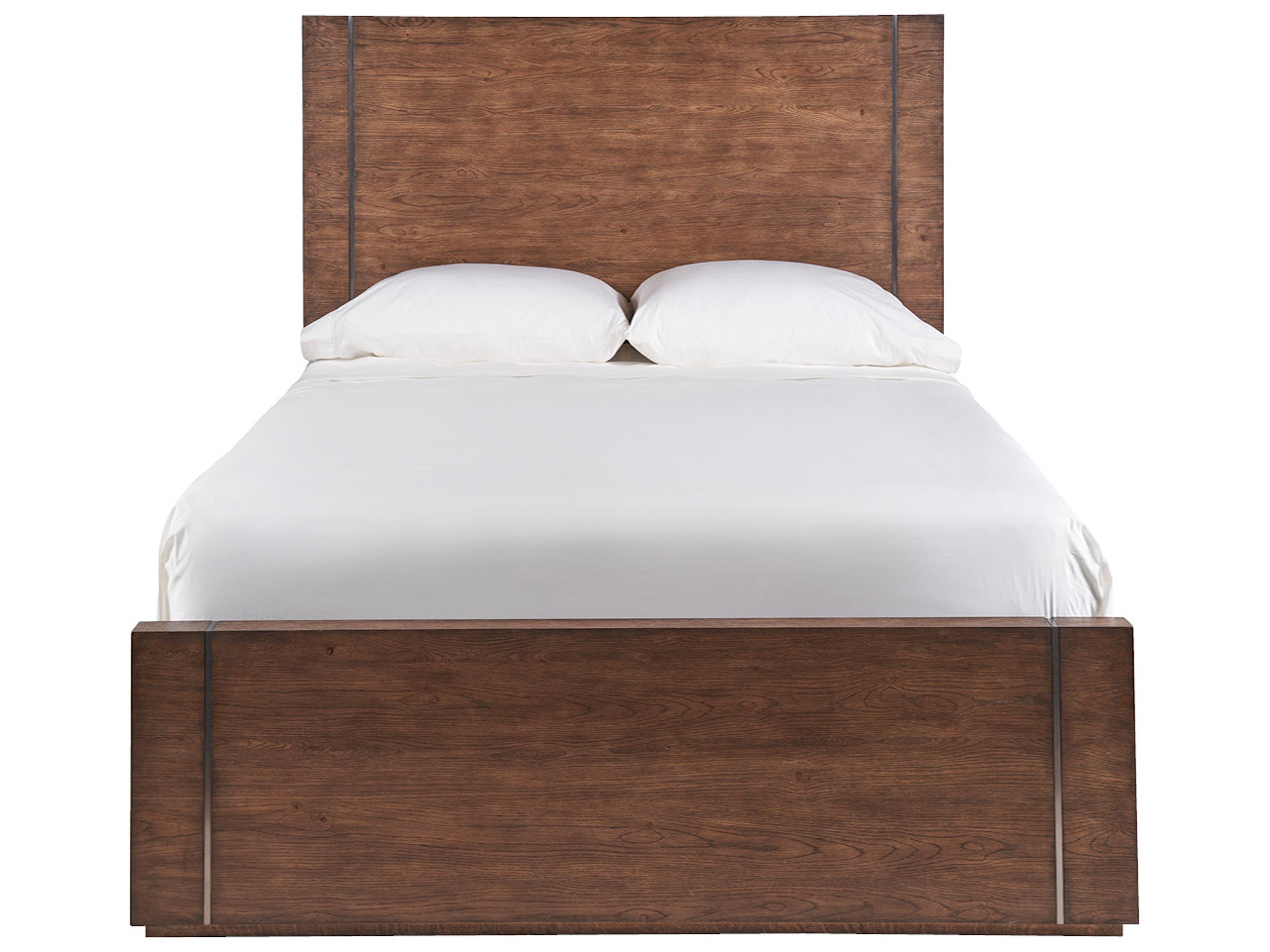 Universal Furniture Modern Medium Brown Oak Koda Bed Queen