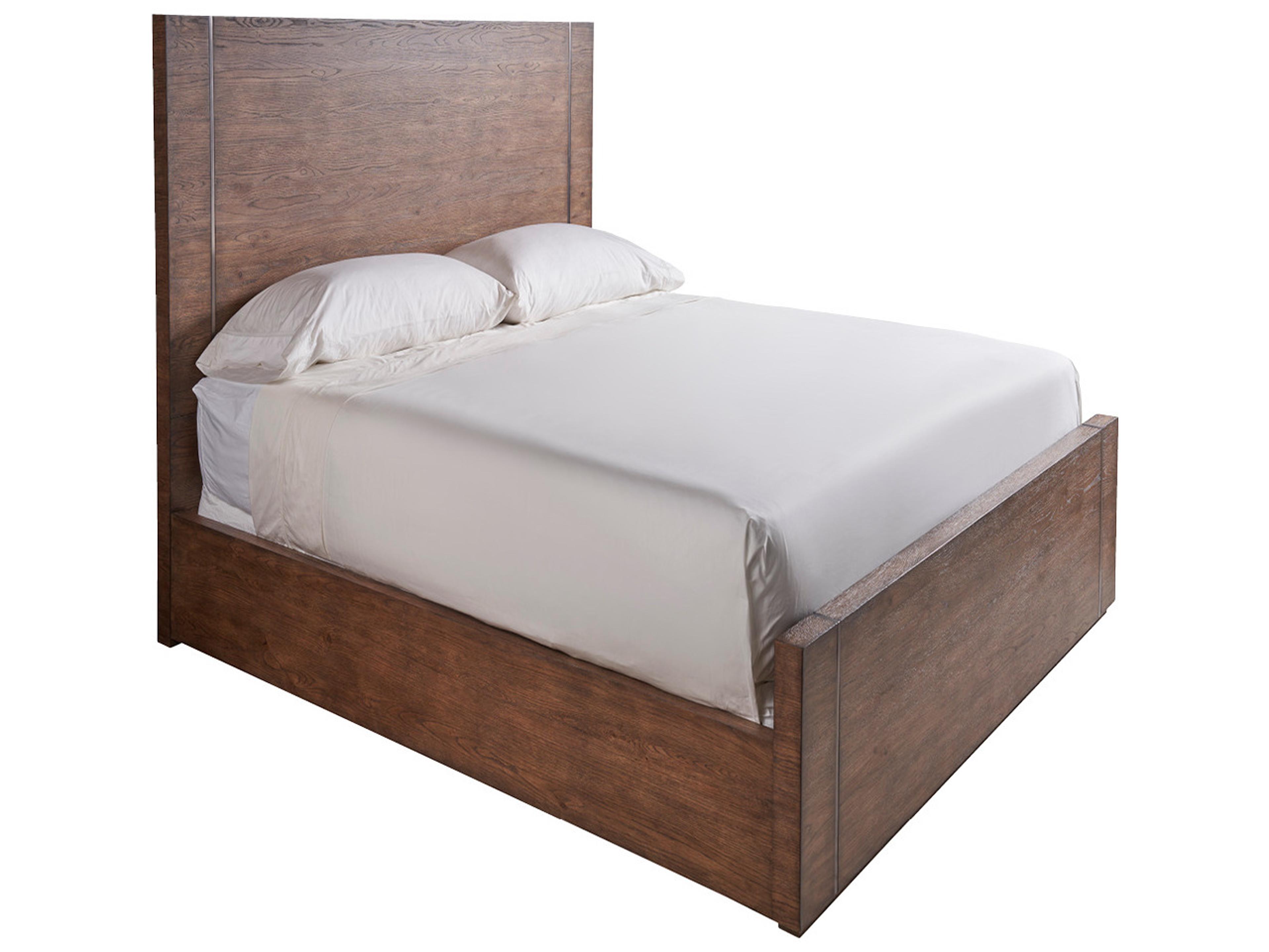 Modern Medium Brown Oak Koda Bed Queen