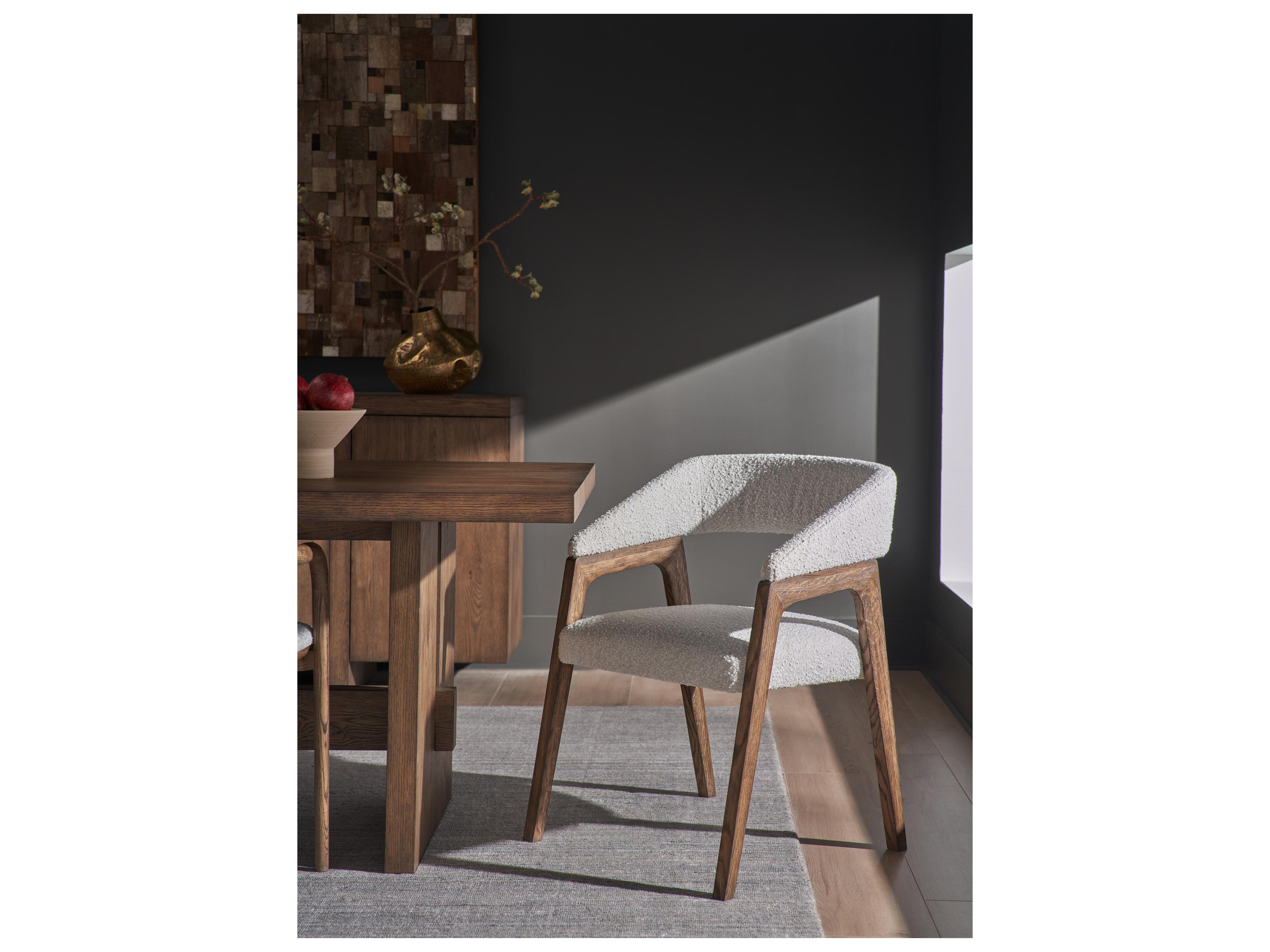 Universal Furniture Modern Aged Satin Pewter finish Barrel Back Dining Chair Set of 2