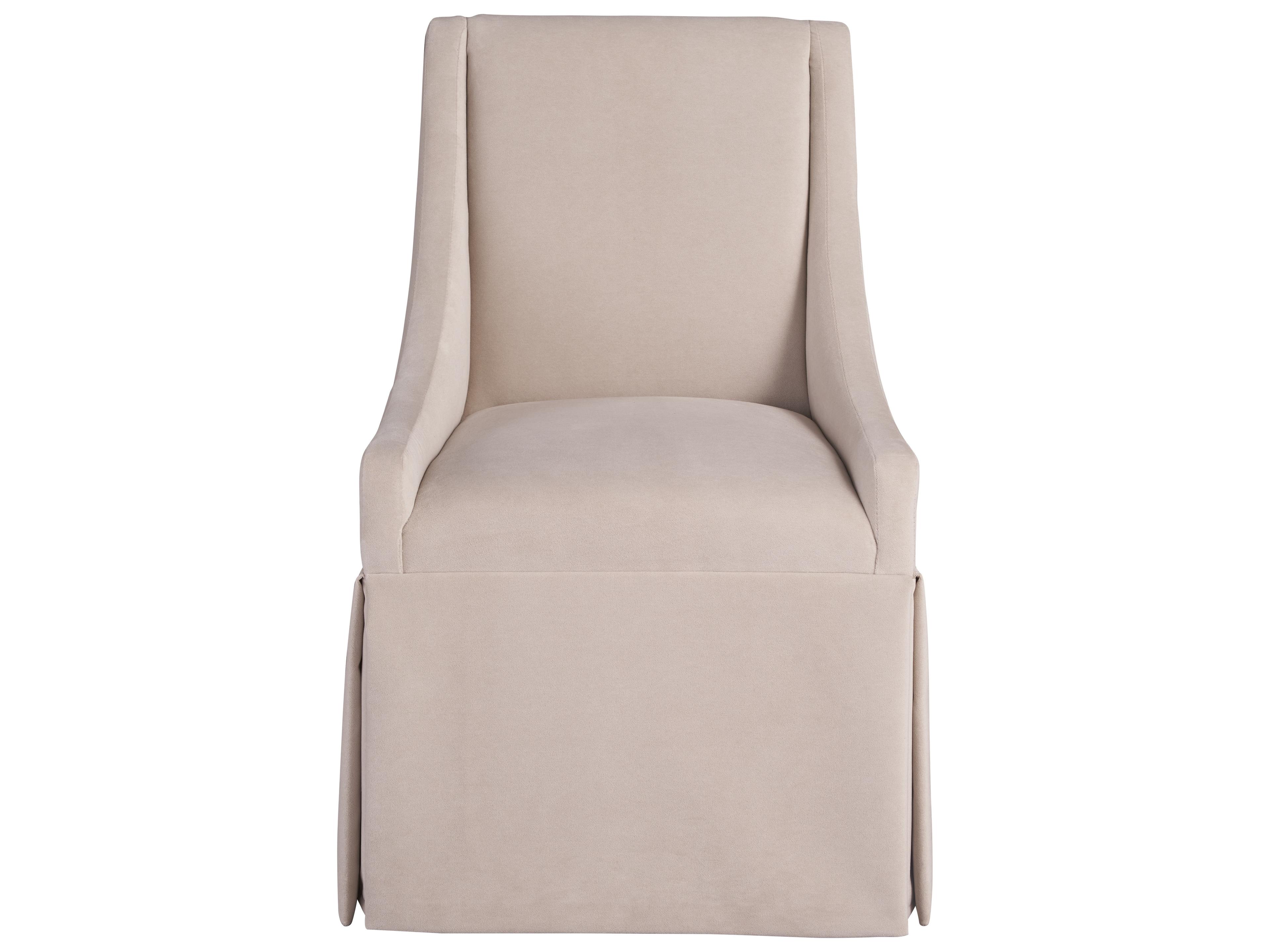 Universal Furniture Lea Beige Upholstered Arm Dining Chair