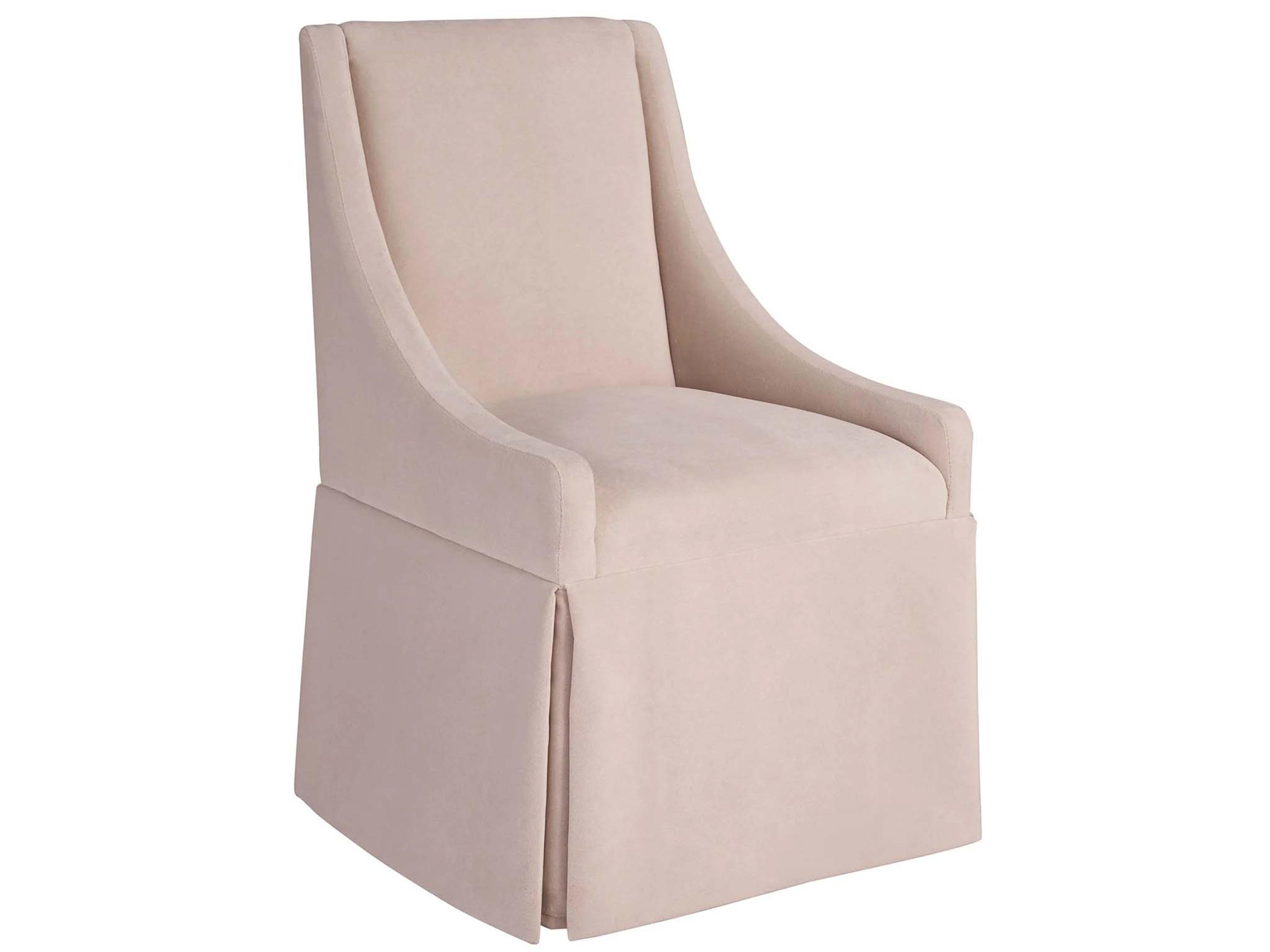 Lea Beige Upholstered Arm Dining Chair