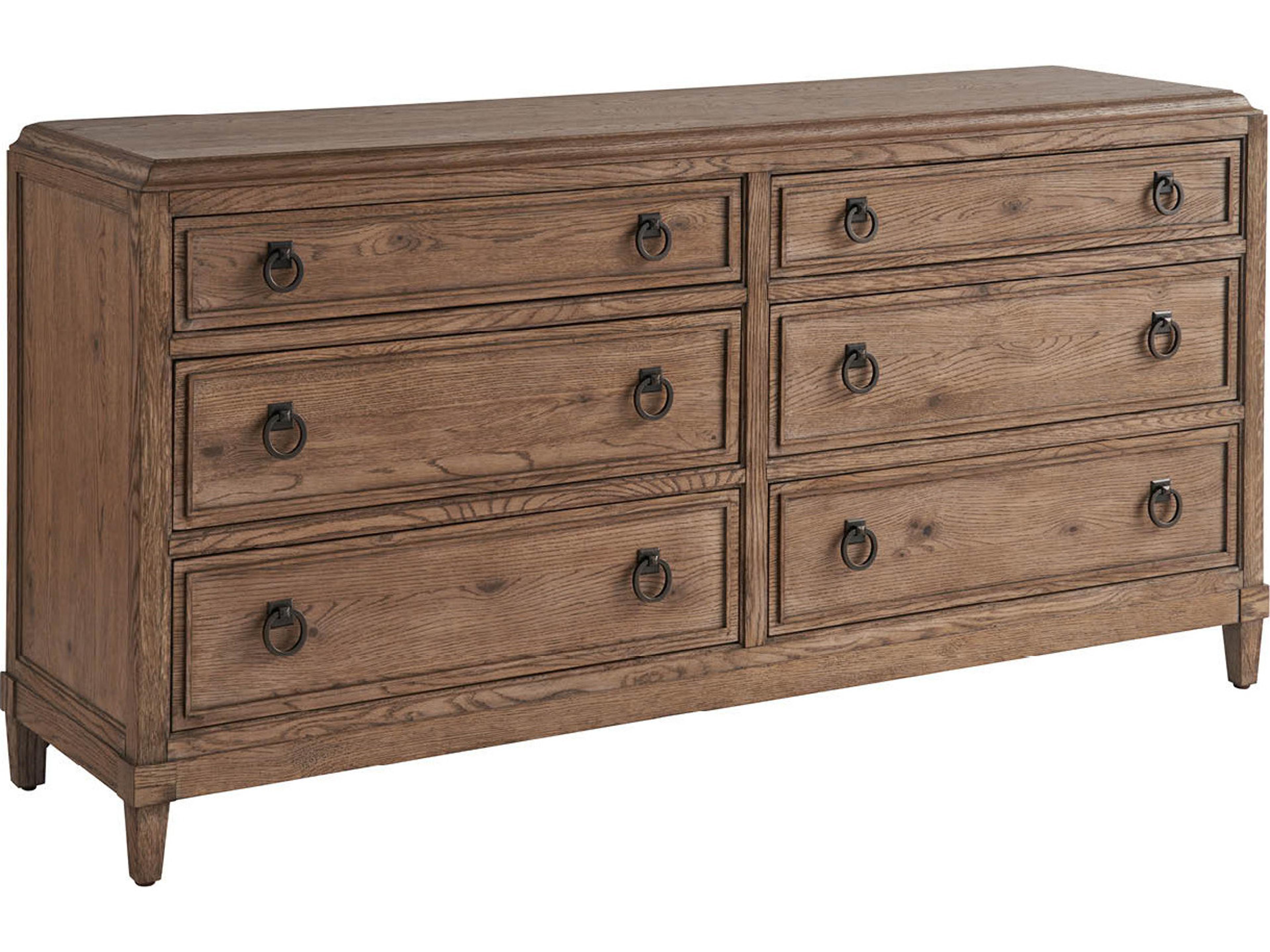 Griffith Park 6-Drawers Brown Double Dresser