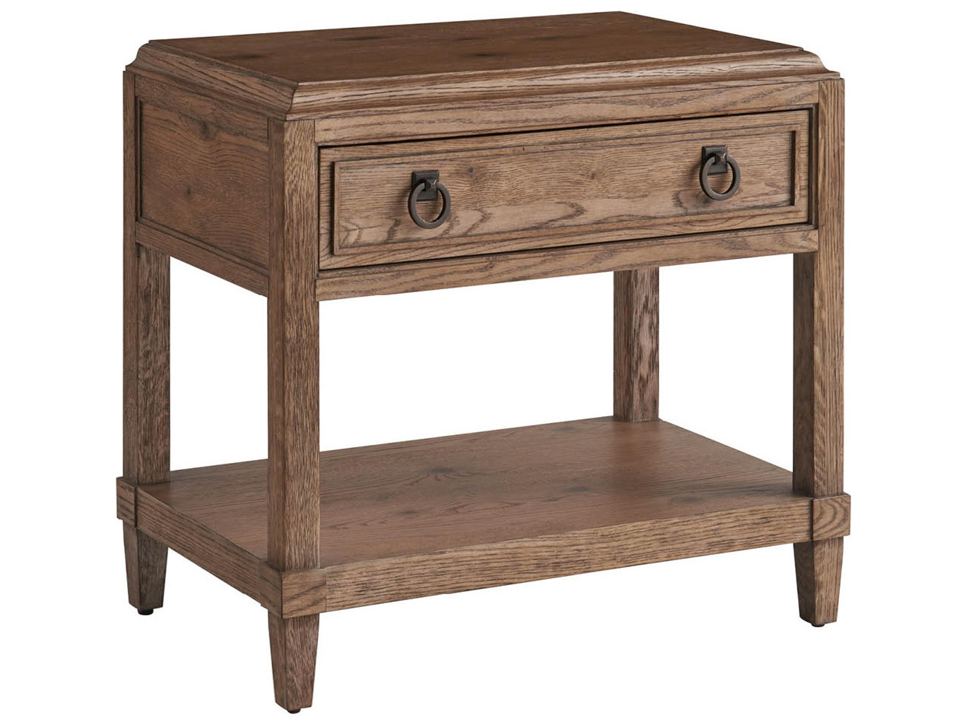 Griffith Park 1-Drawer Brown Nightstand