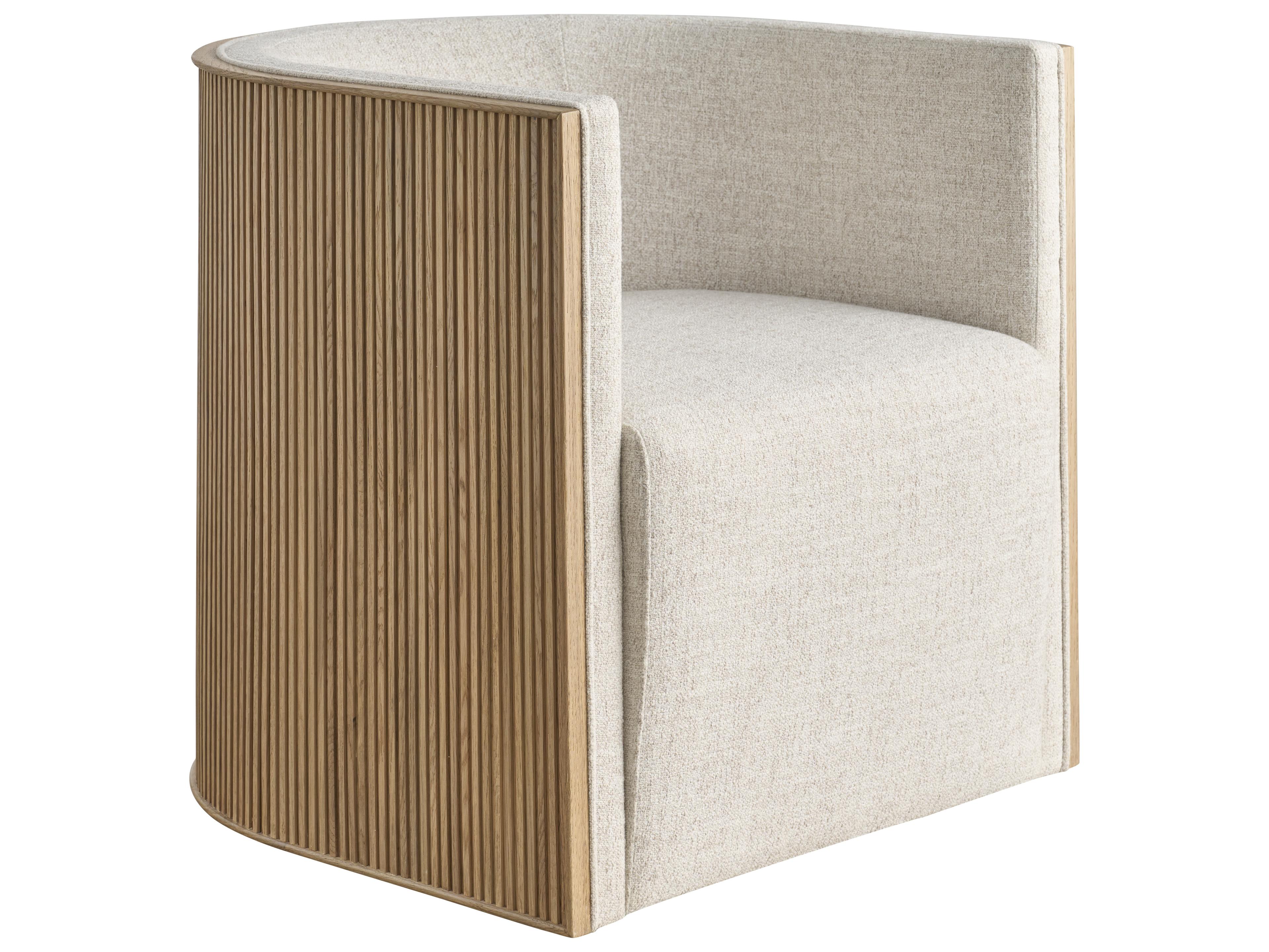 Avaline Swivel Oak Accent Chair