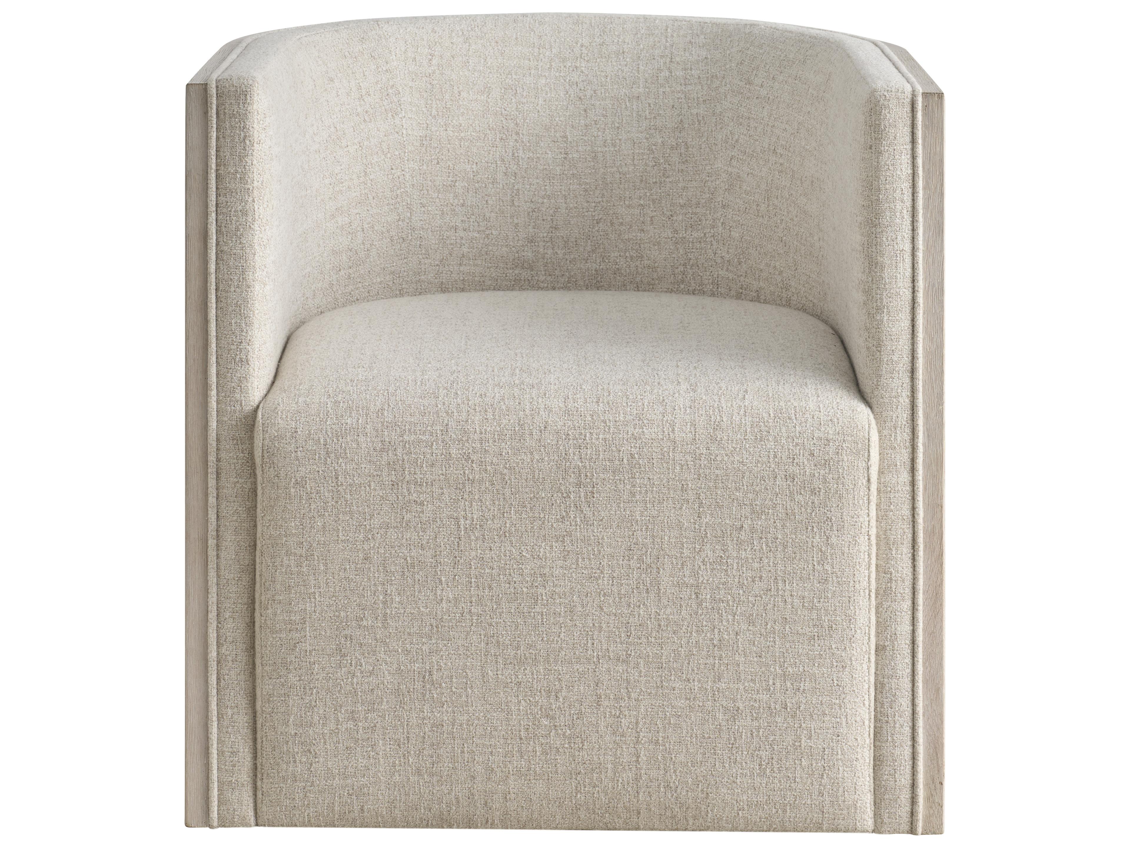 Universal Furniture Avaline Swivel White Accent Chair
