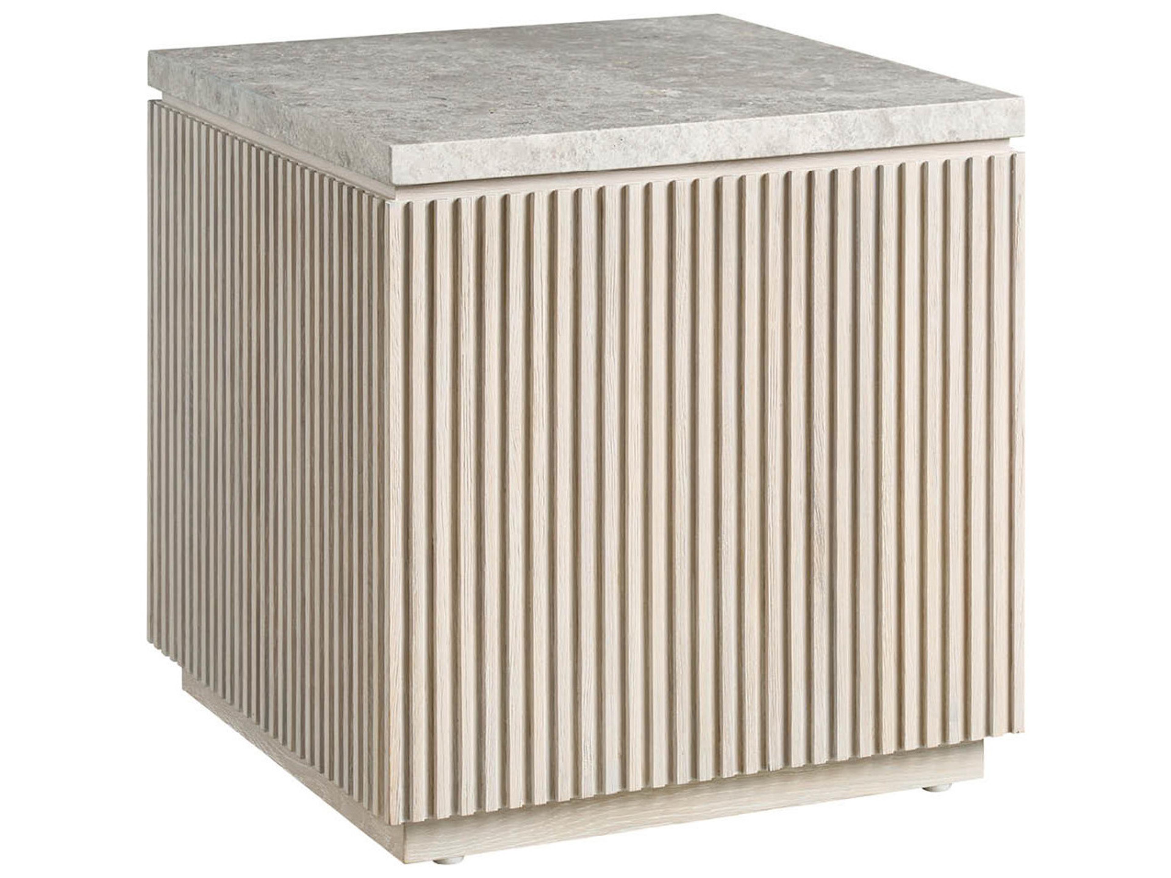 Avaline Square Stone End Table