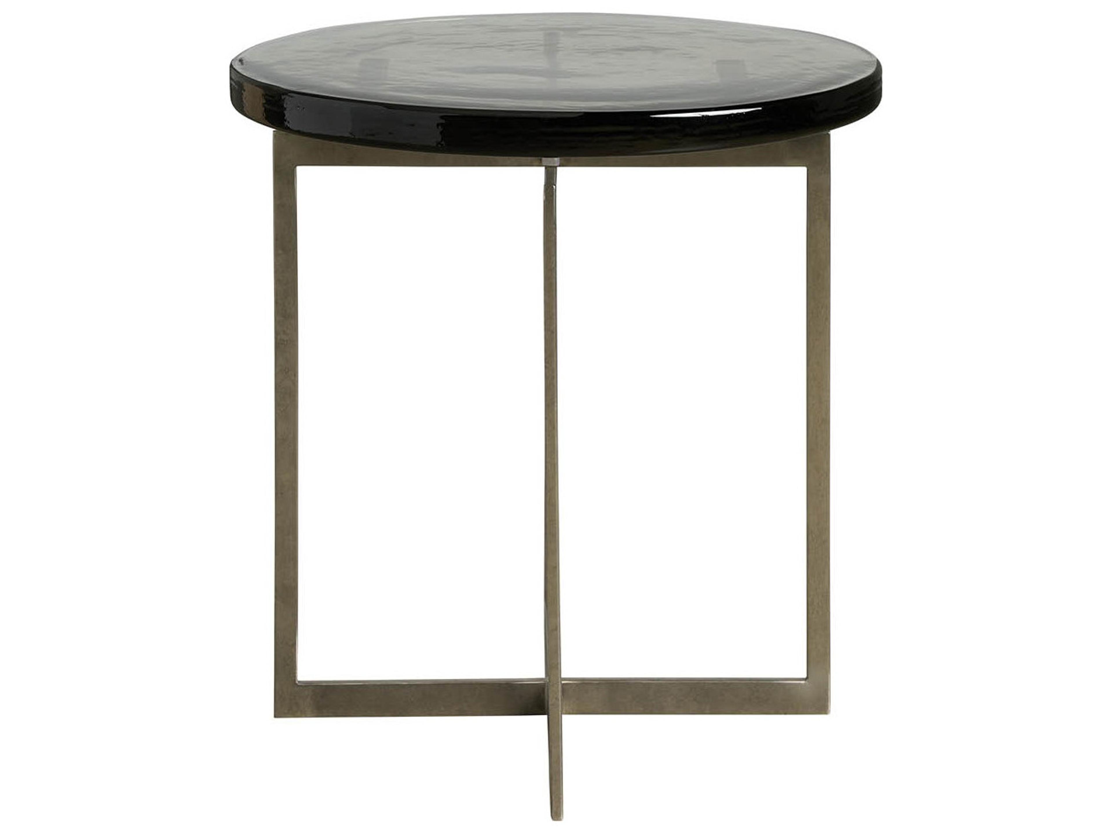 Universal Furniture Avaline Round Glass End Table