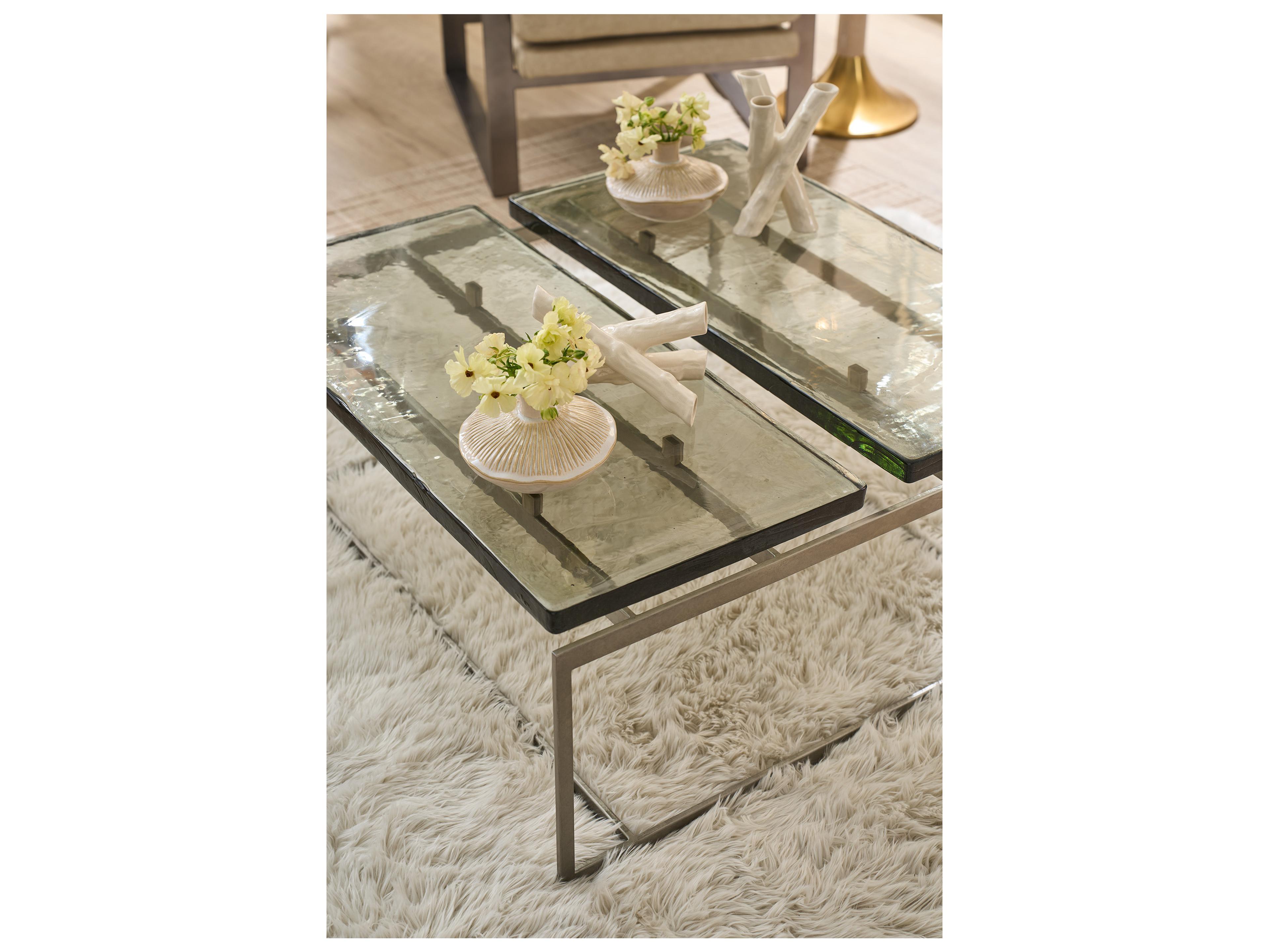 Universal Furniture Avaline Square Glass Coffee Table