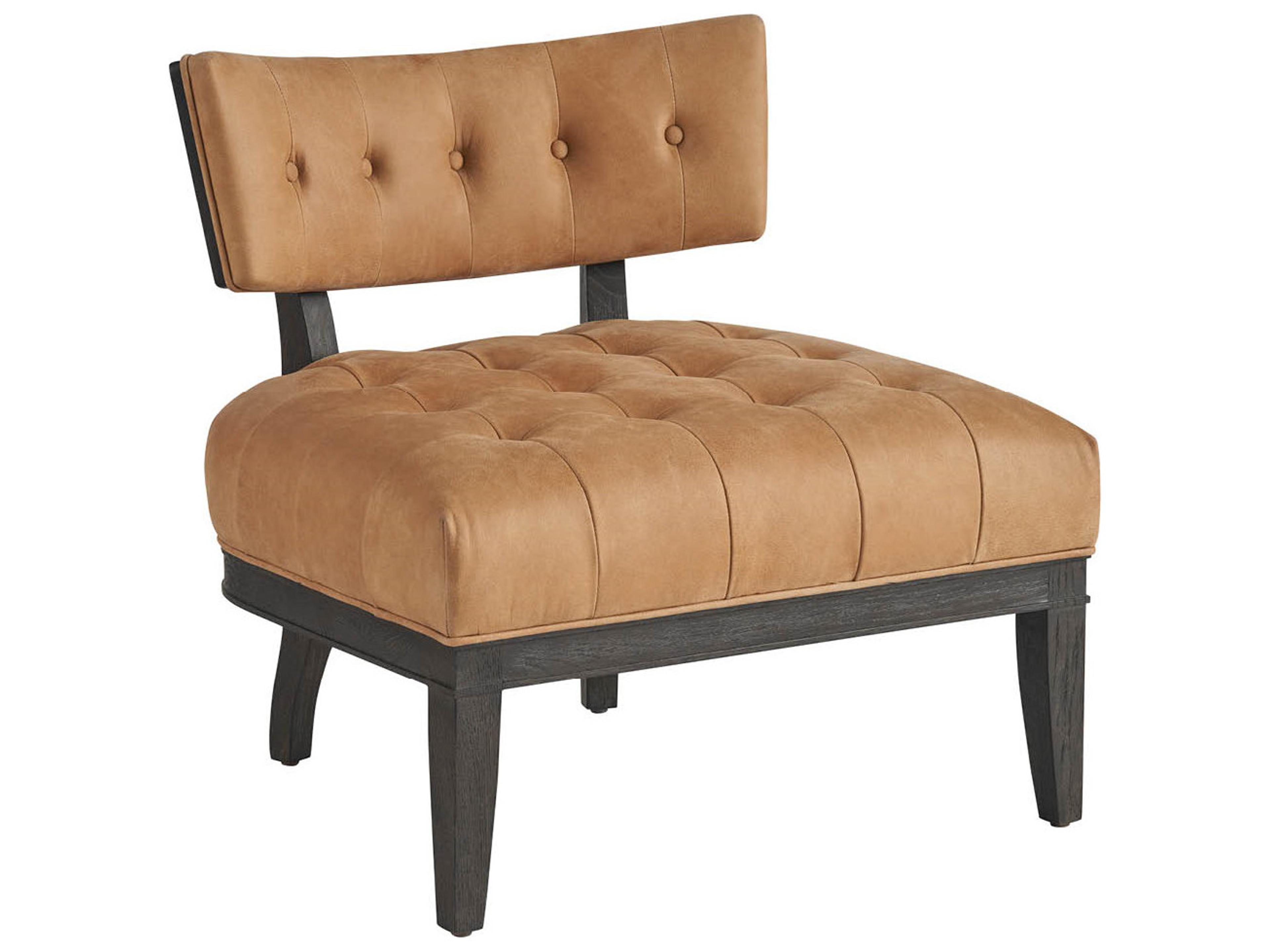 Archie Brown Leather Accent Chair