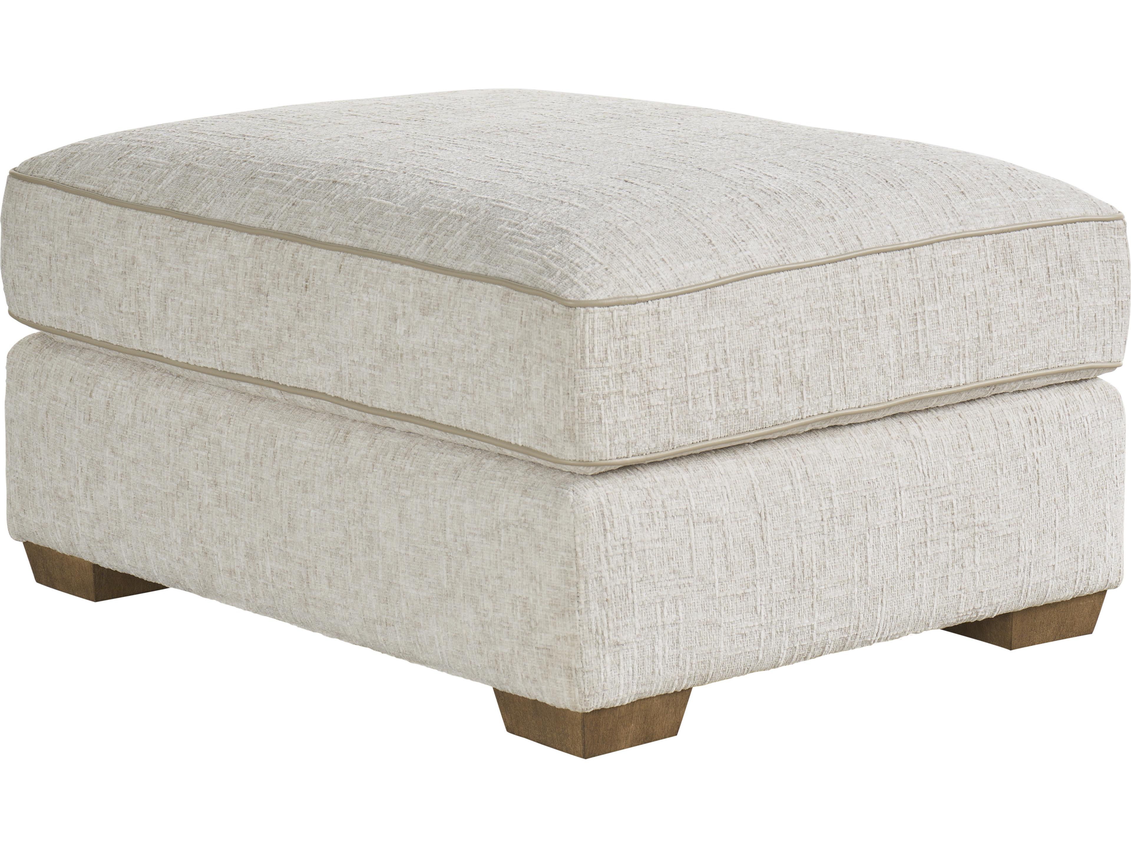 Sophie Brown Beige Upholstered Ottoman