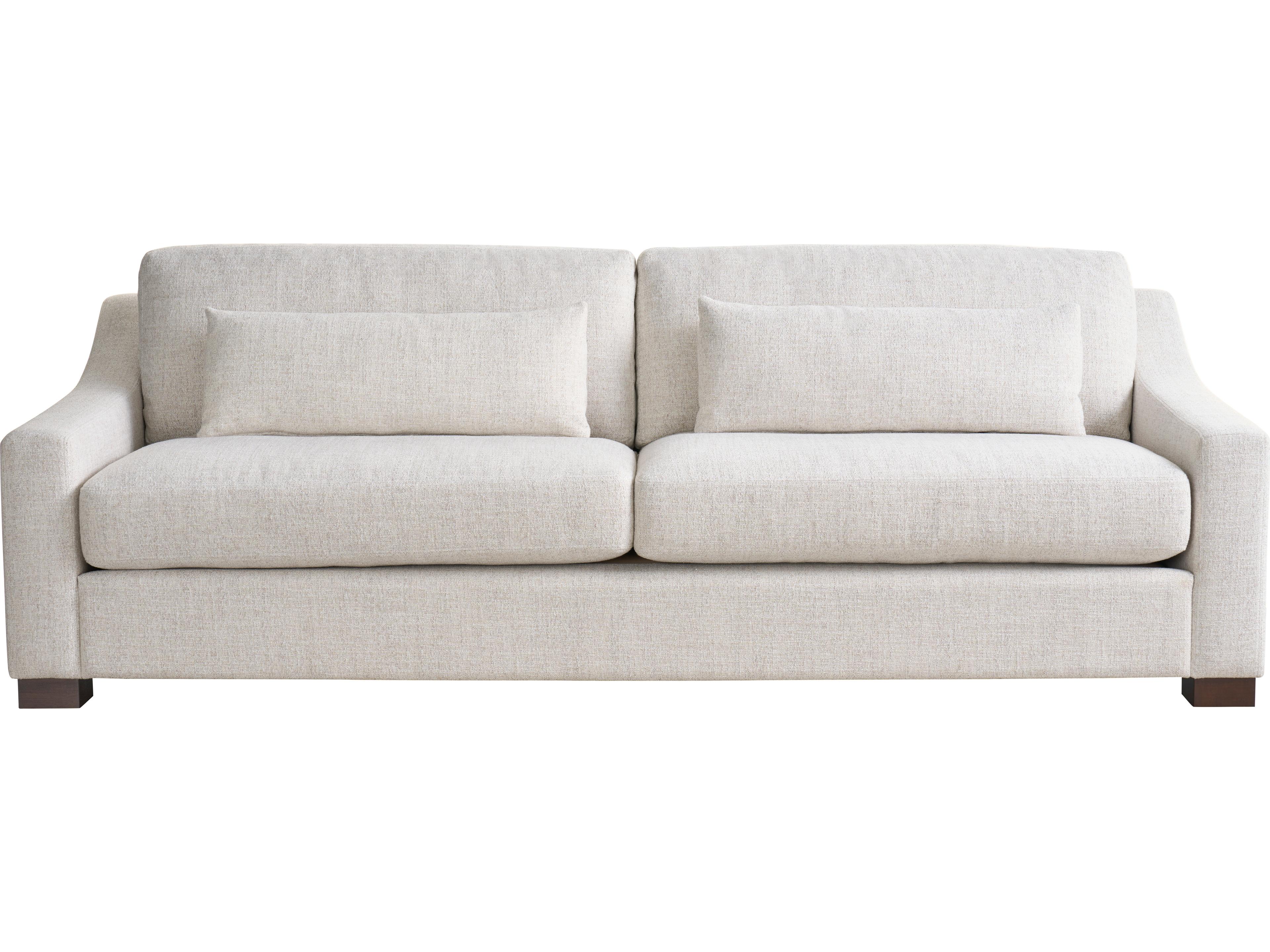 Universal Furniture Brooklyn Espresso Beige Upholstered Sofa