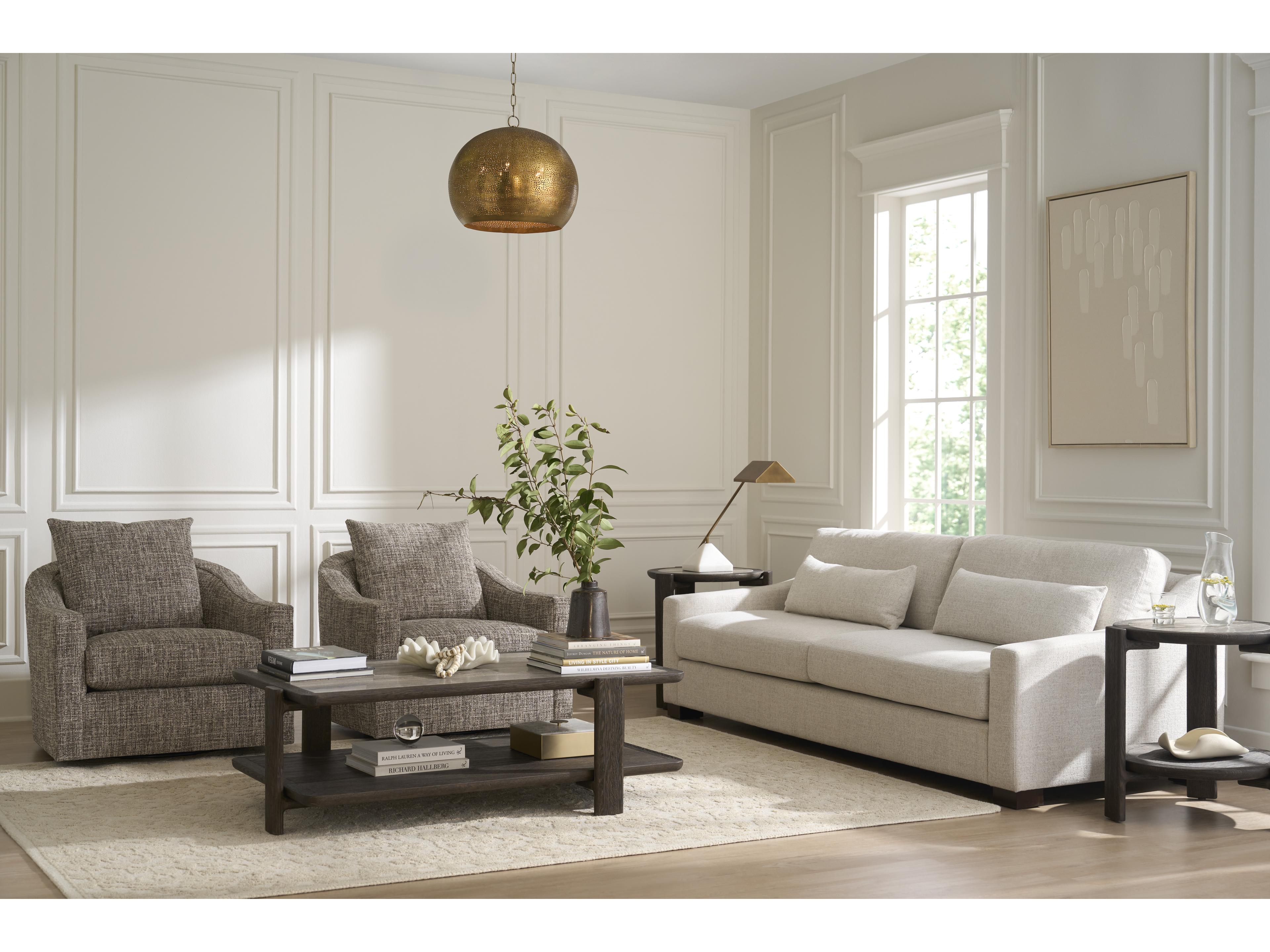 Universal Furniture Eli Swivel Cream Accent Chair